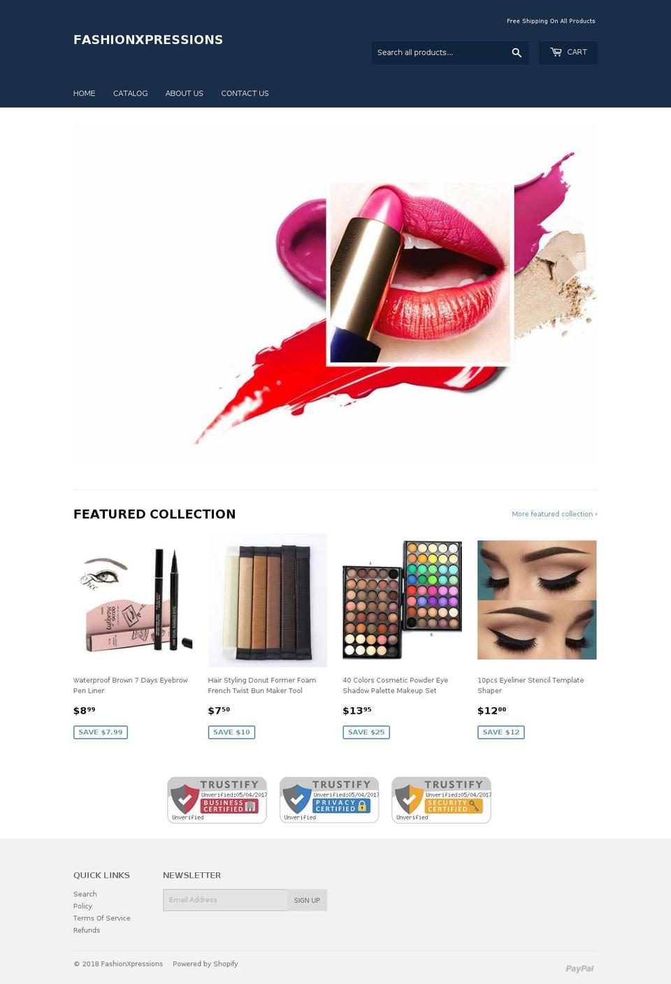 fashionxpressions.com — Shopify storefront screenshot