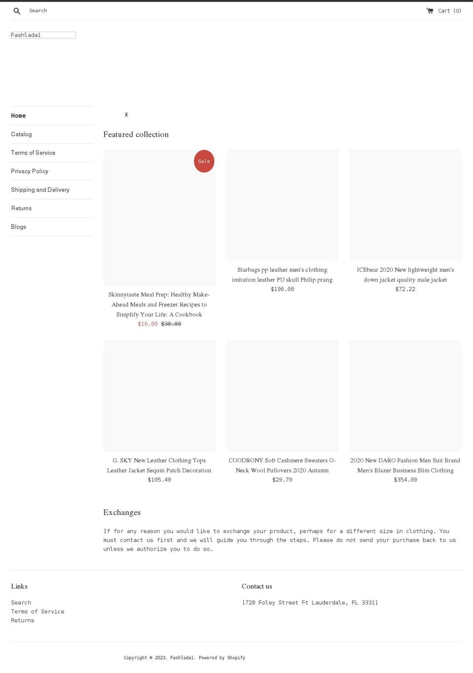 fashlada1.myshopify.com shopify website screenshot