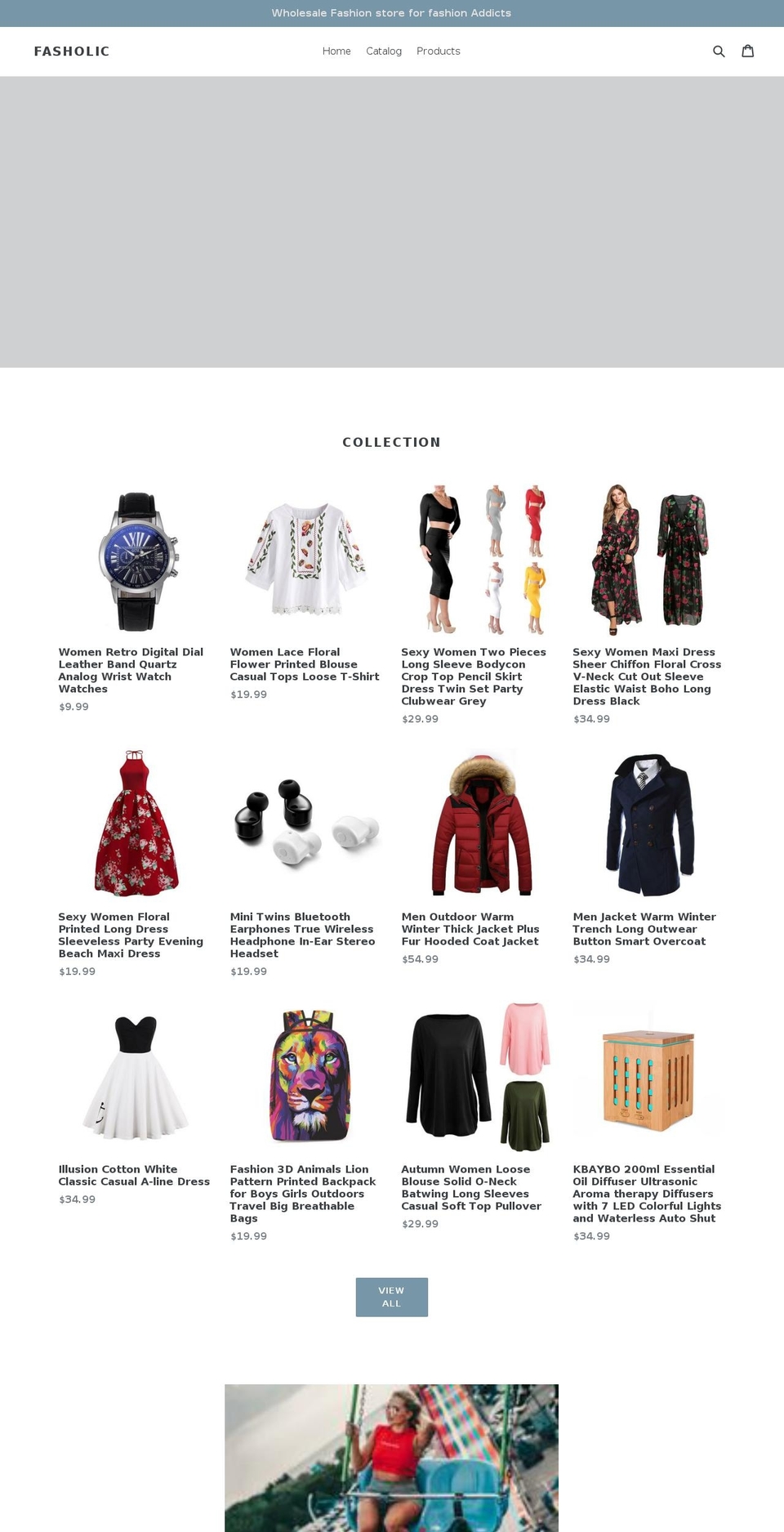 fasholic.com — Shopify storefront screenshot