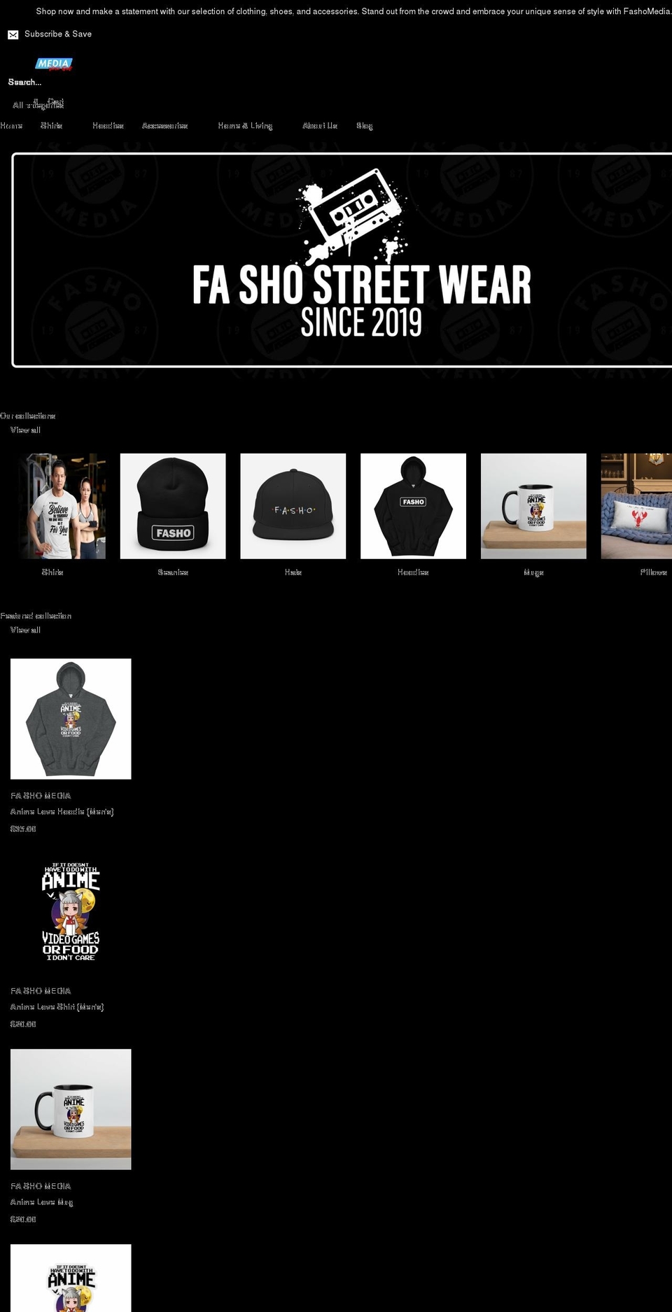fashomedia.com shopify website screenshot