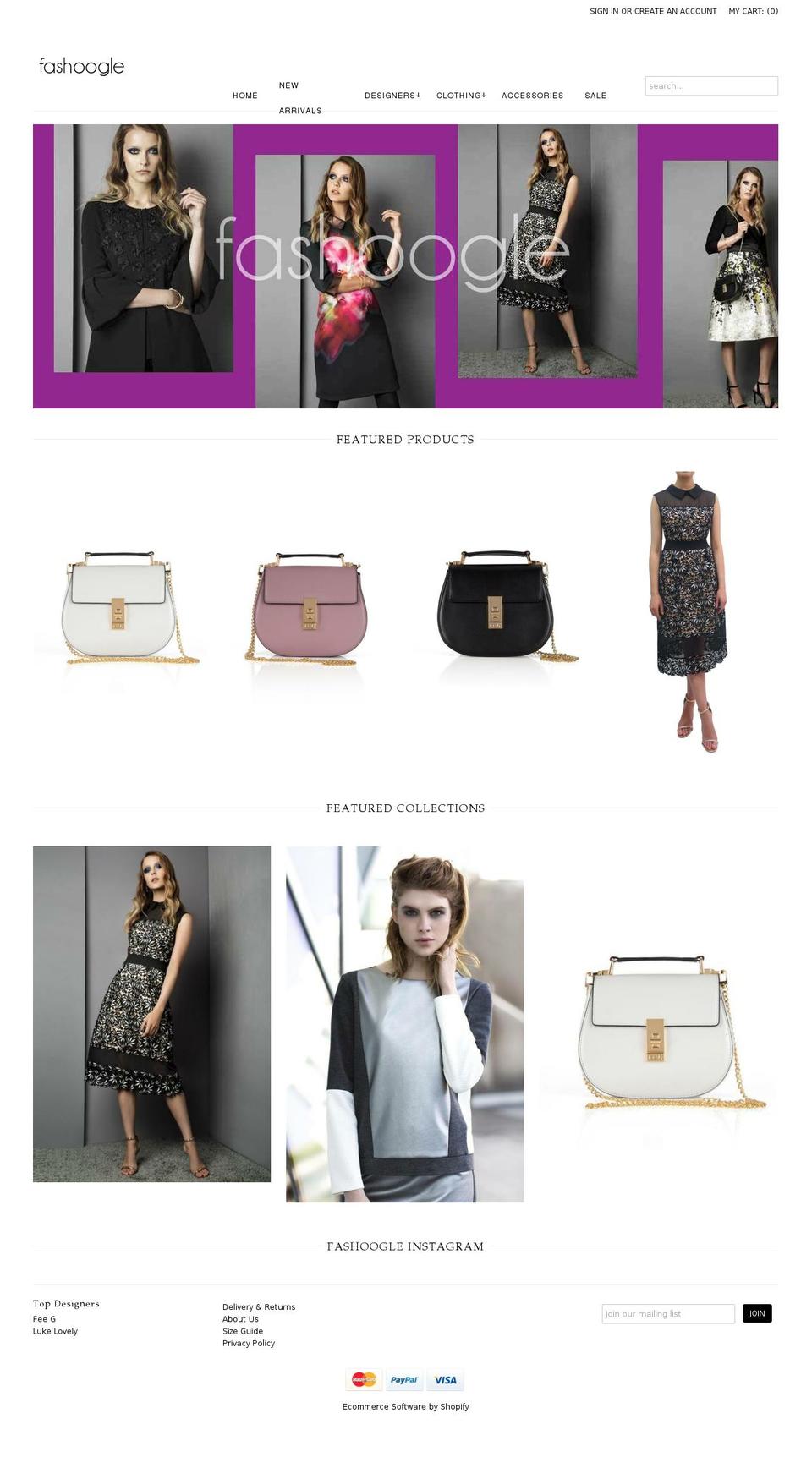 fashoogle.com — Shopify storefront screenshot