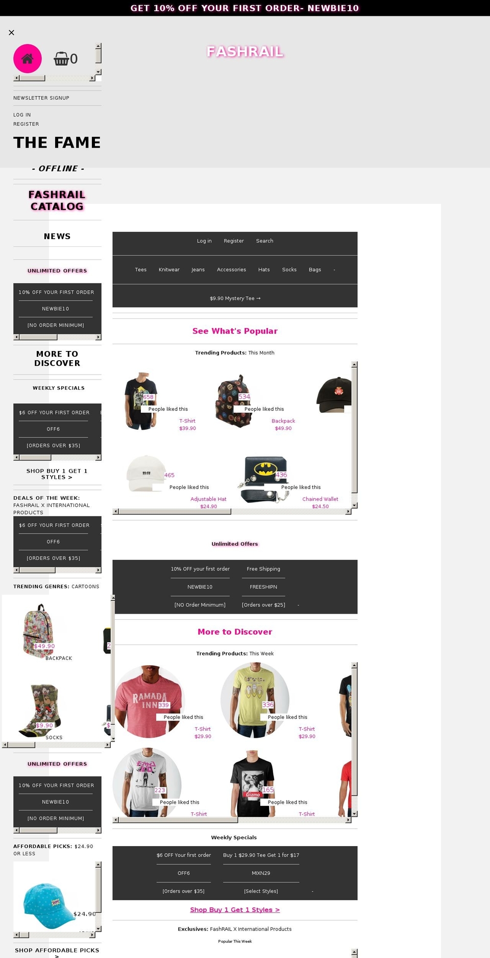 fashrail.com shopify website screenshot