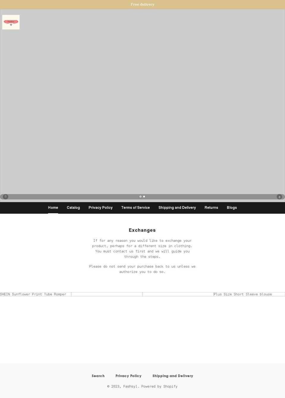fashsy1.myshopify.com shopify website screenshot