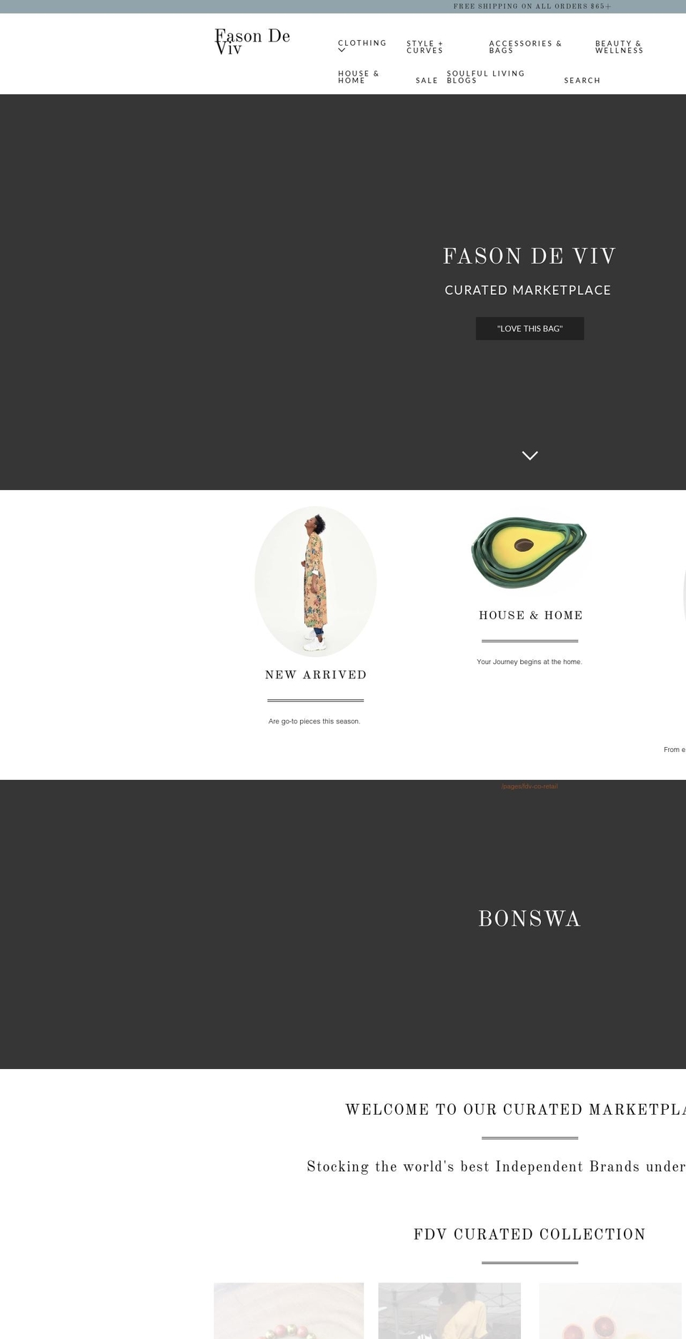 fasondeviv.com shopify website screenshot