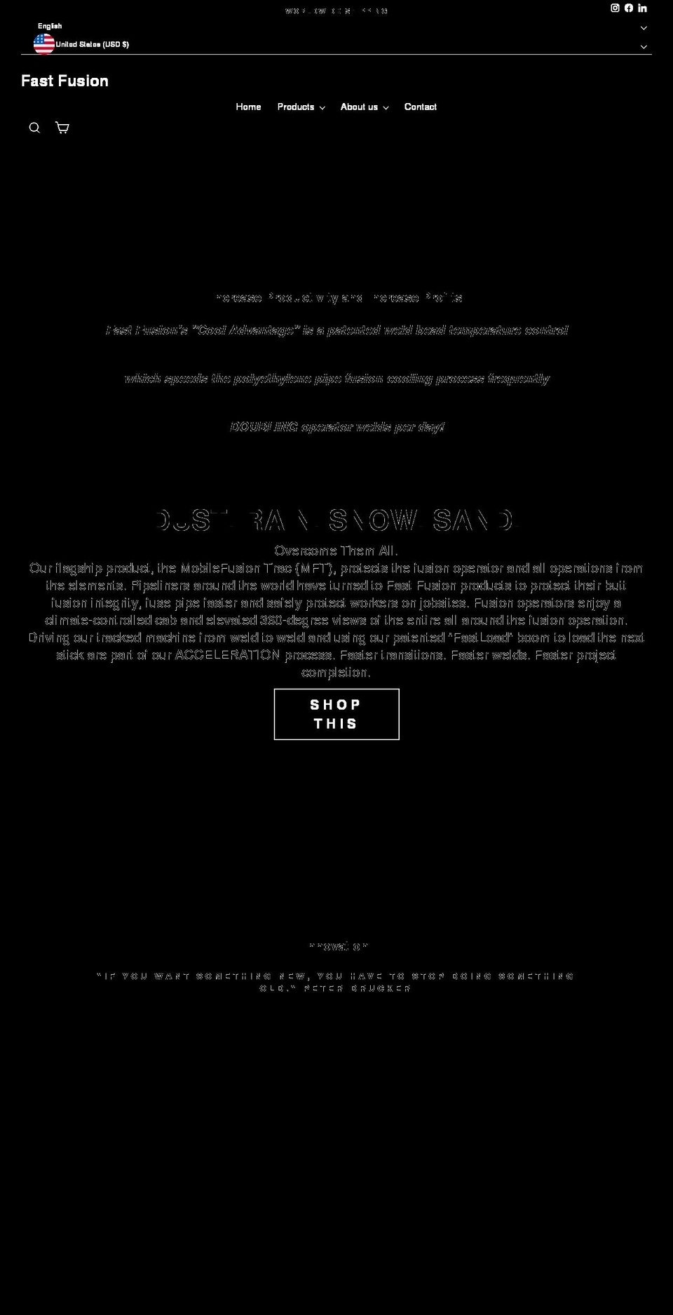 fast-fusion.com shopify website screenshot