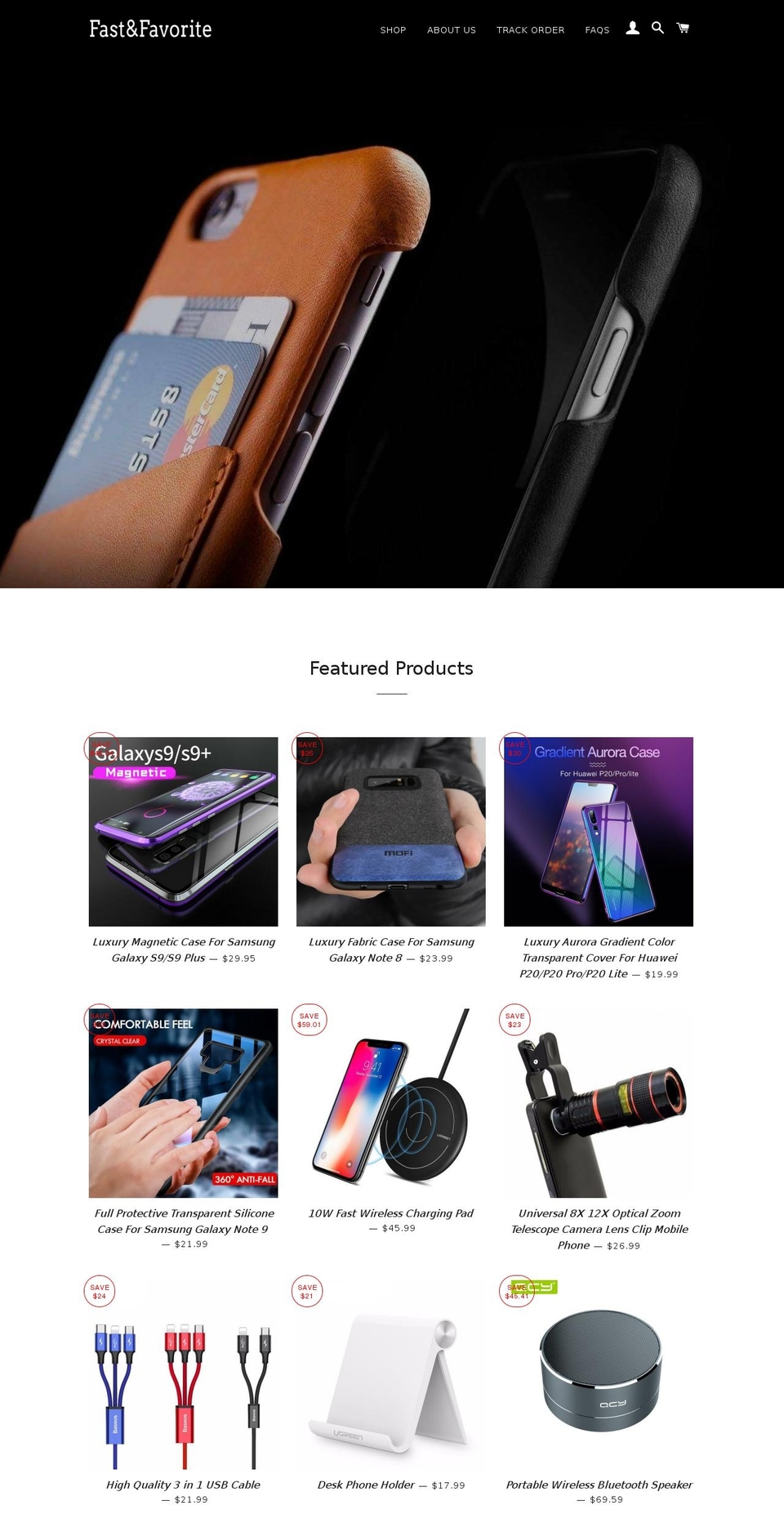 fastandfavorite.com shopify website screenshot