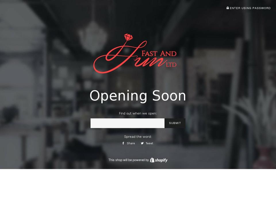 fastandfunltd.com — Shopify storefront screenshot
