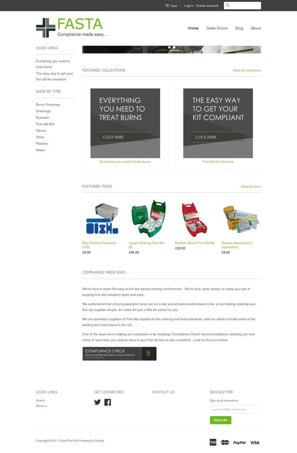 fastauk.com shopify website screenshot