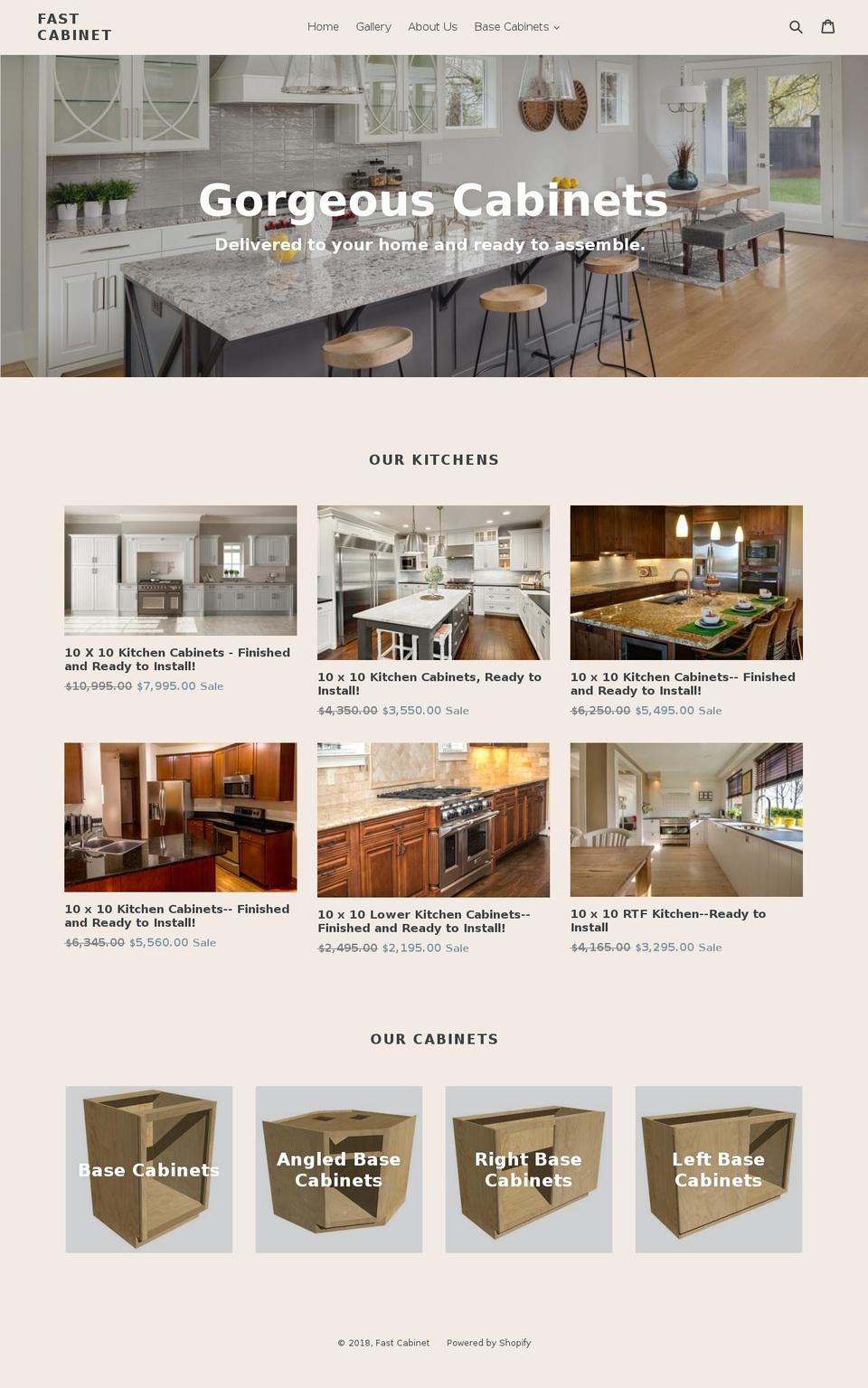 fastcabinet.com — Shopify storefront screenshot