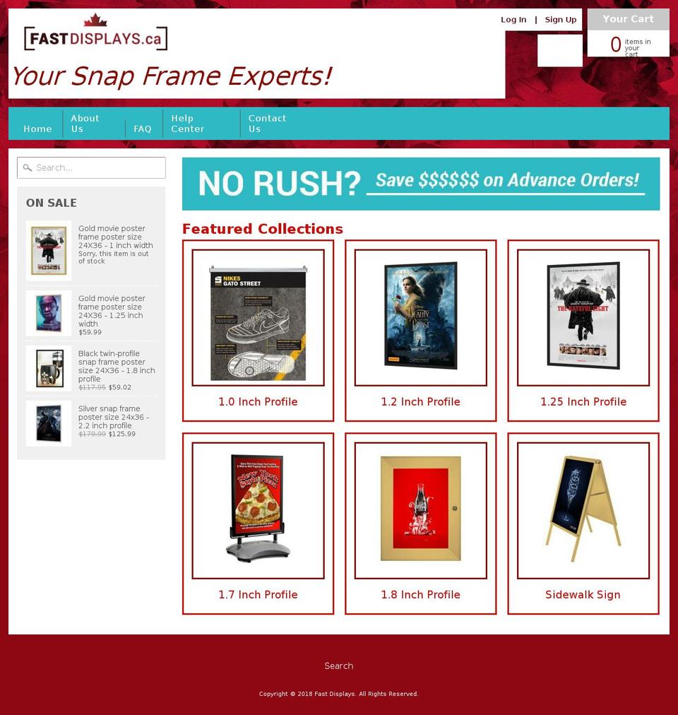 fast-displays-sunrise Shopify theme site example fastdisplay.ca