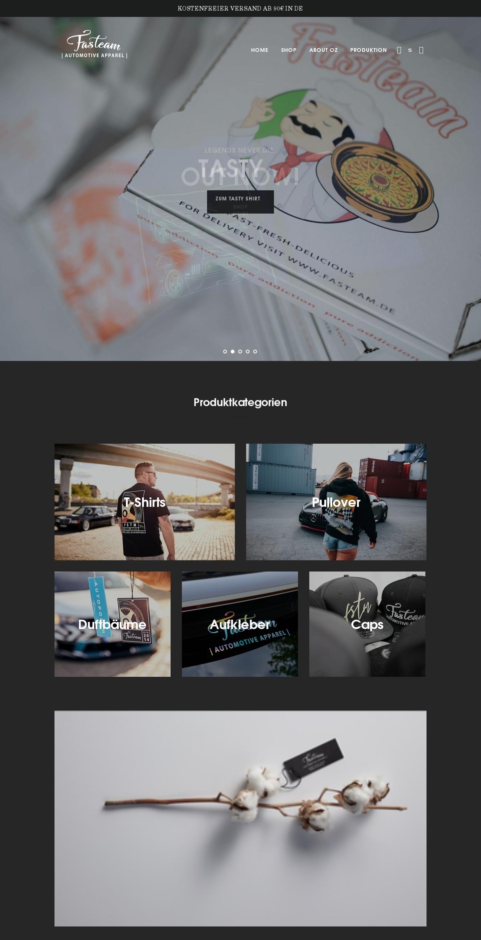 fasteam.de shopify website screenshot