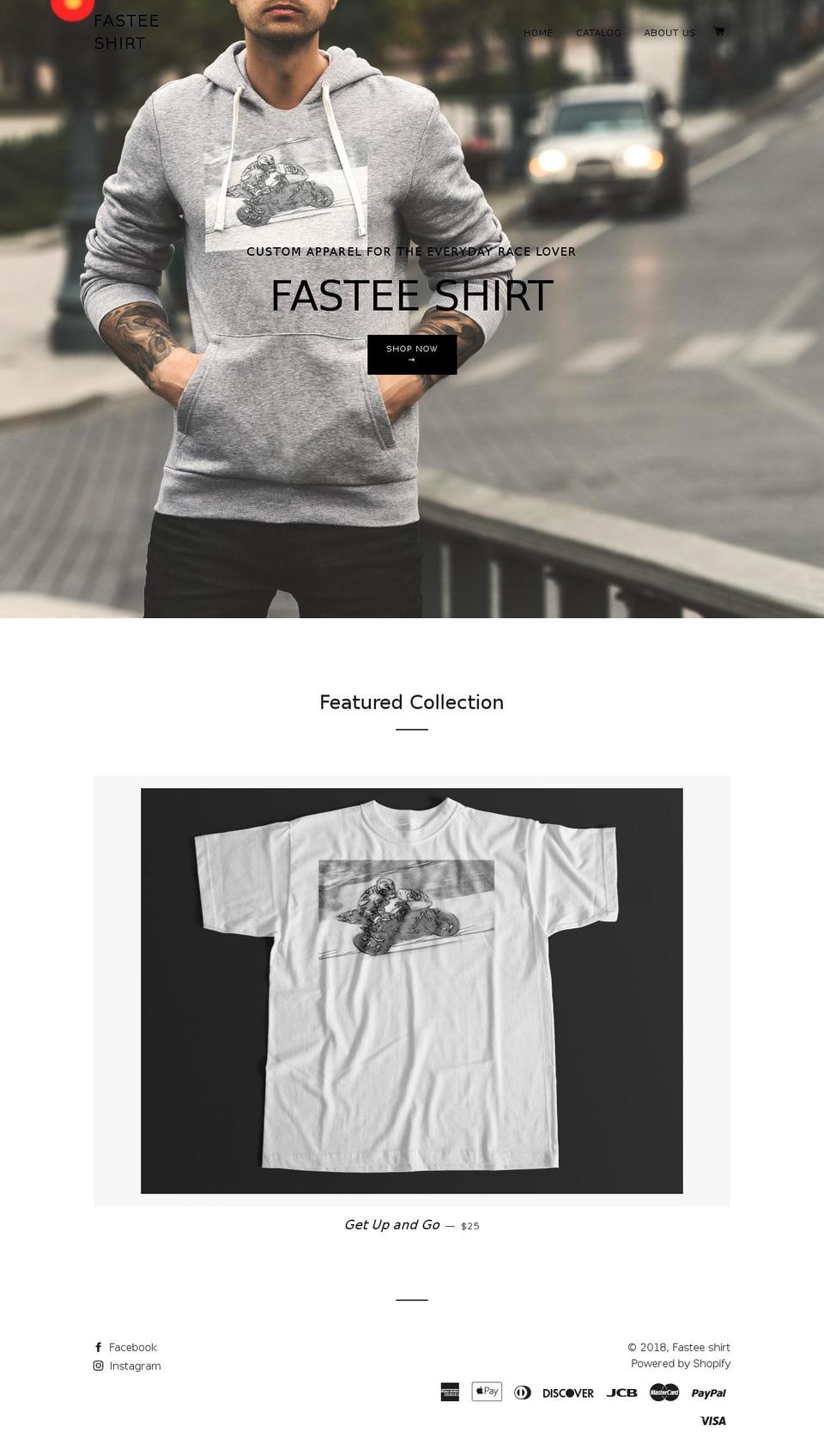 fasteeshirt.com — Shopify storefront screenshot