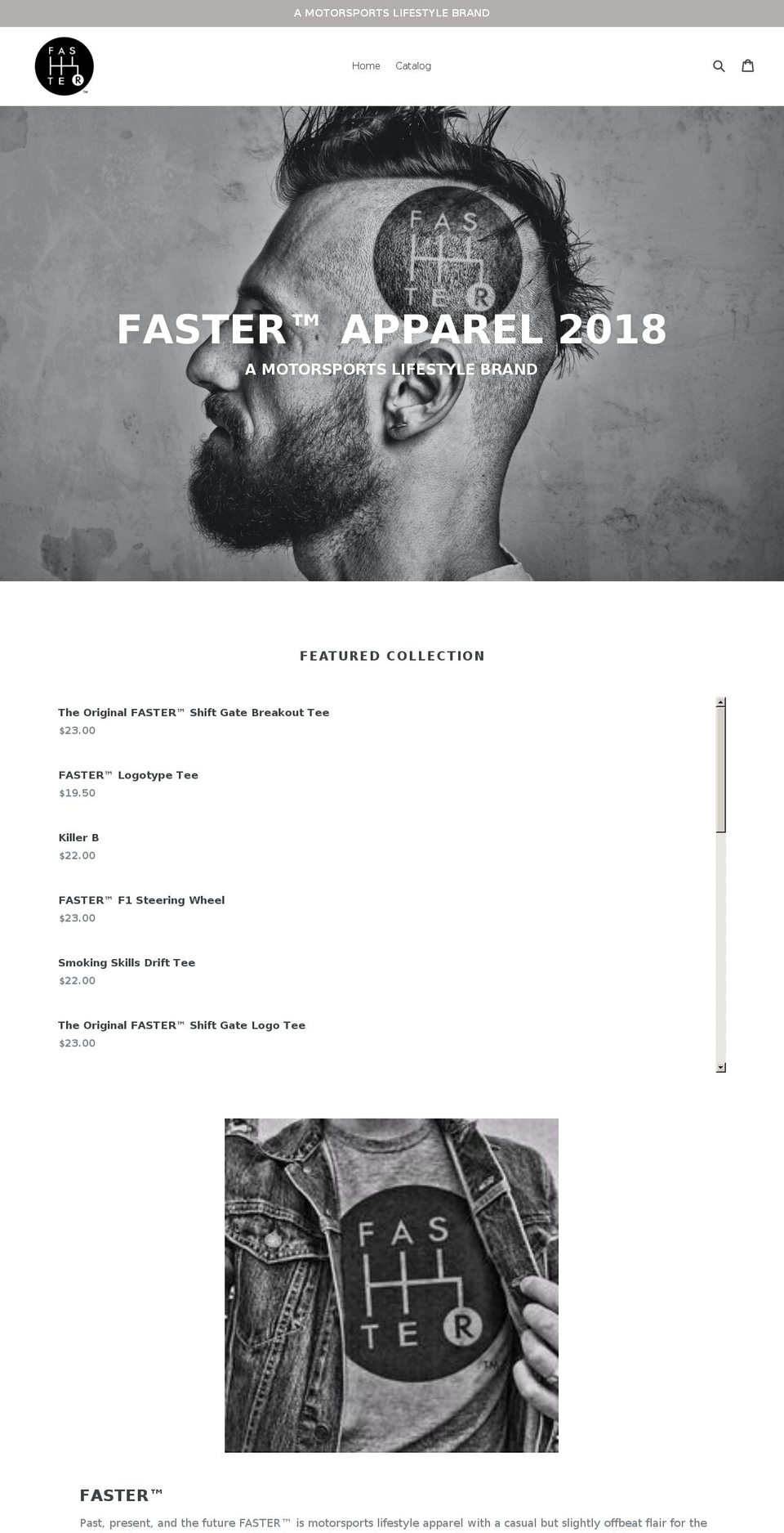 fastergear.com — Shopify storefront screenshot