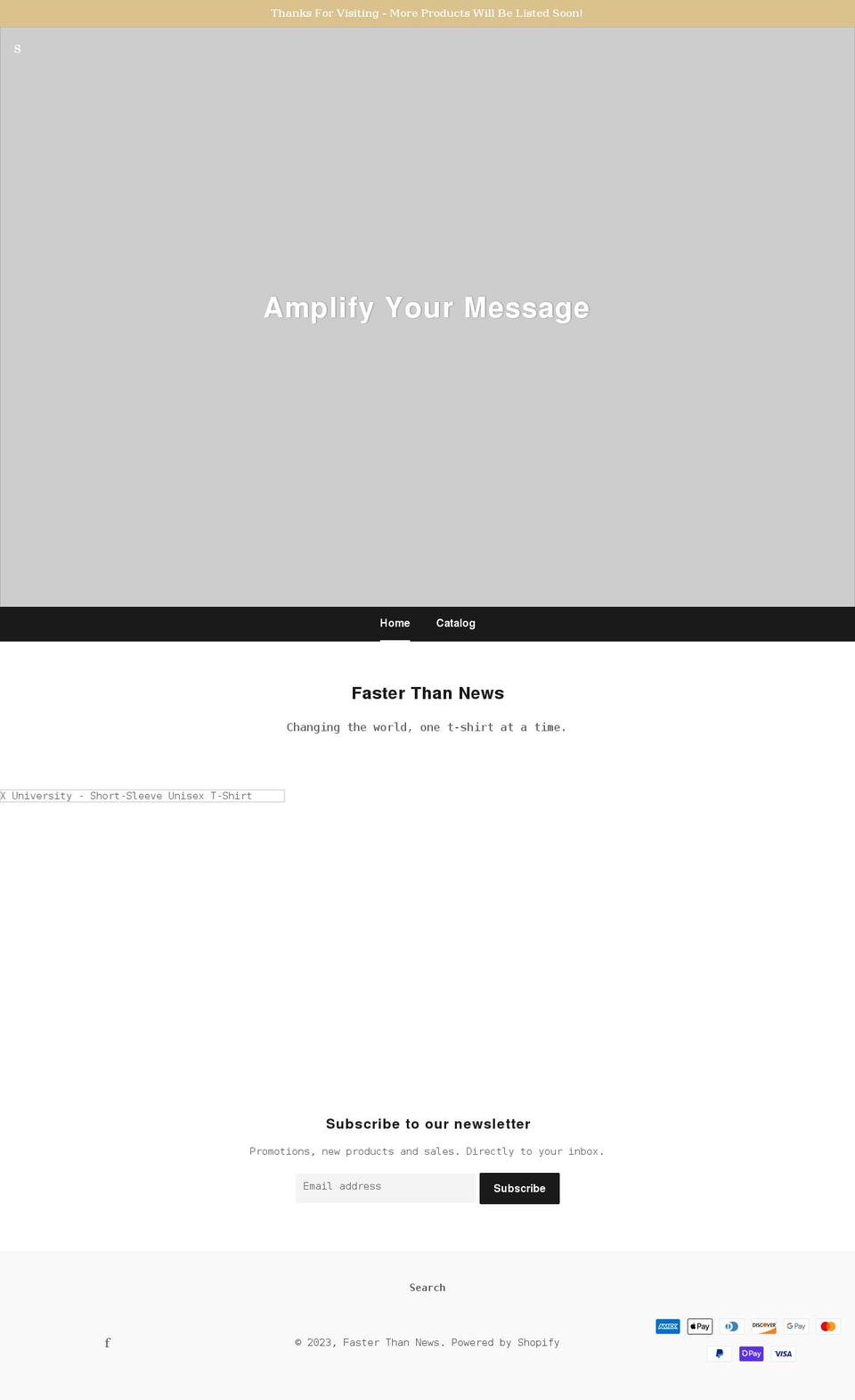 fasterthannews.com shopify website screenshot