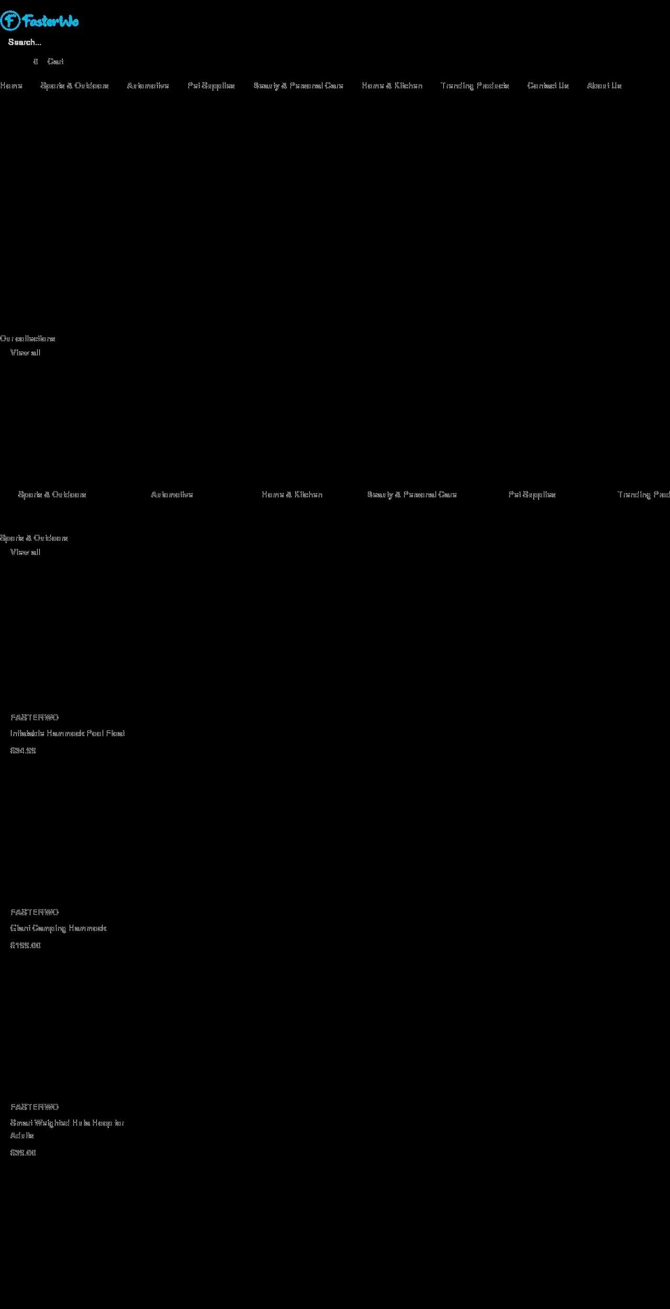 fasterwo.com shopify website screenshot