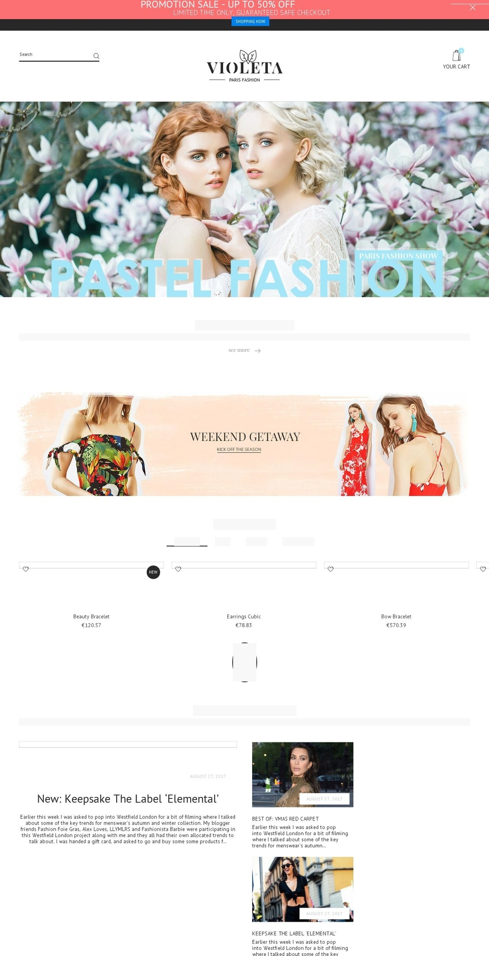 fastest-fashion-violeta.myshopify.com shopify website screenshot
