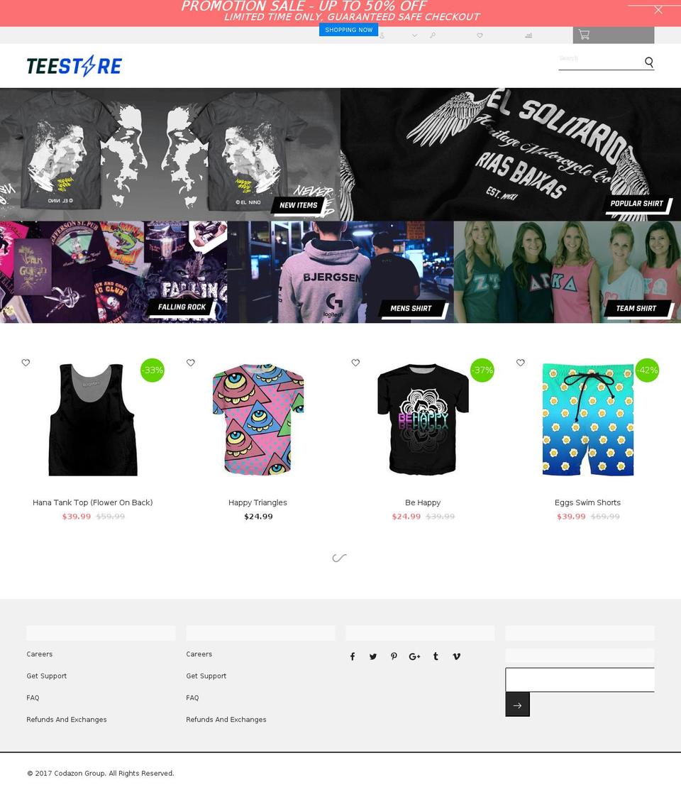 fastest-tee.myshopify.com shopify website screenshot
