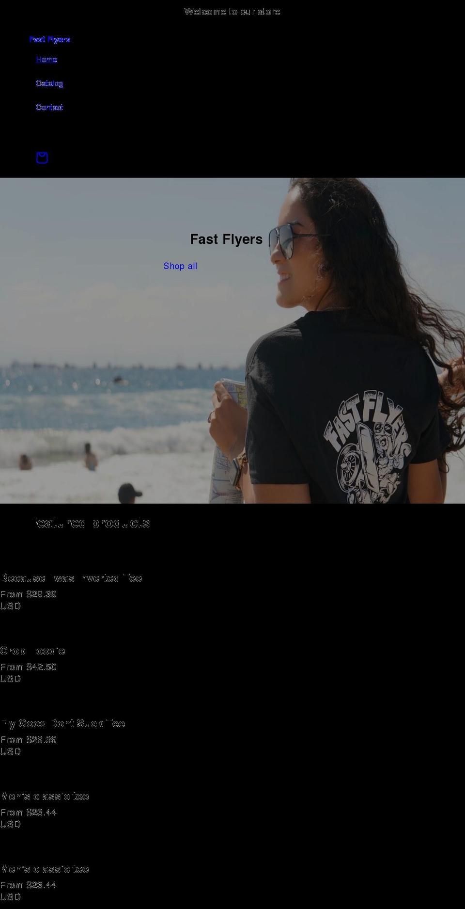 fastflyers.org shopify website screenshot
