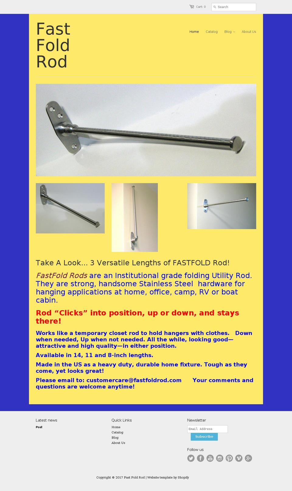 fastfoldrod.com shopify website screenshot