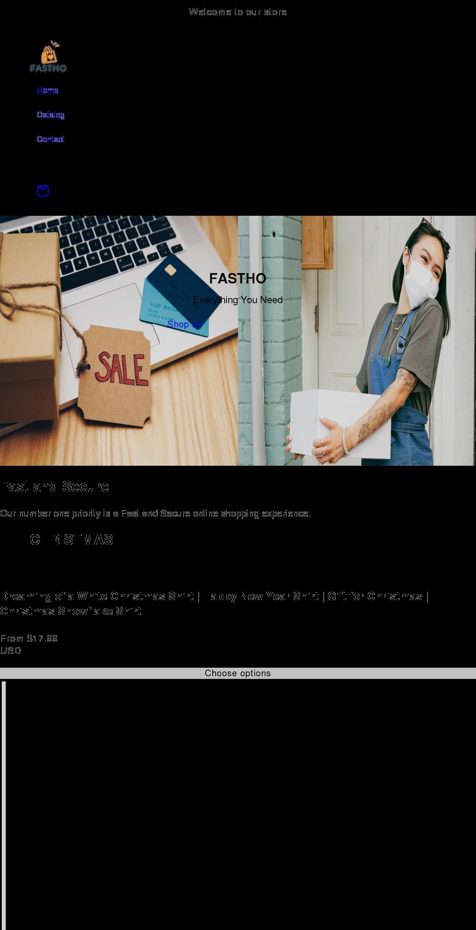 fastho.com shopify website screenshot