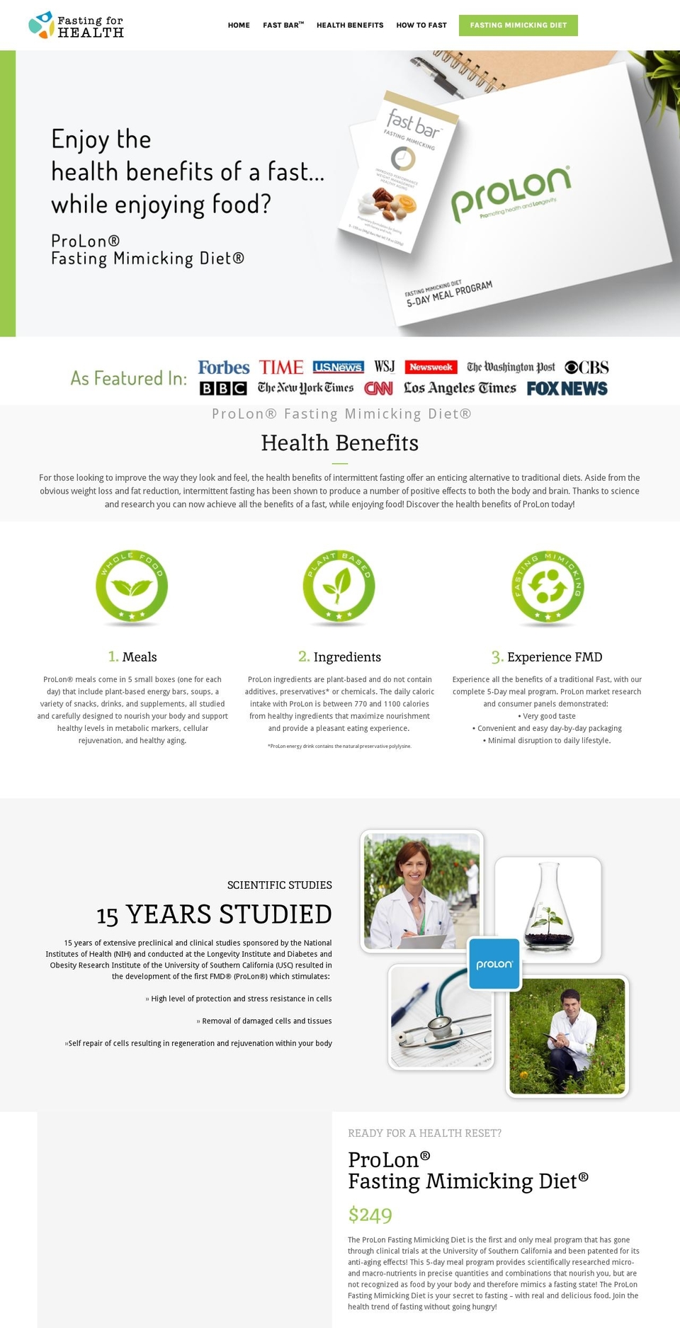 theme-upload-- Shopify theme site example fastingforhealth.com