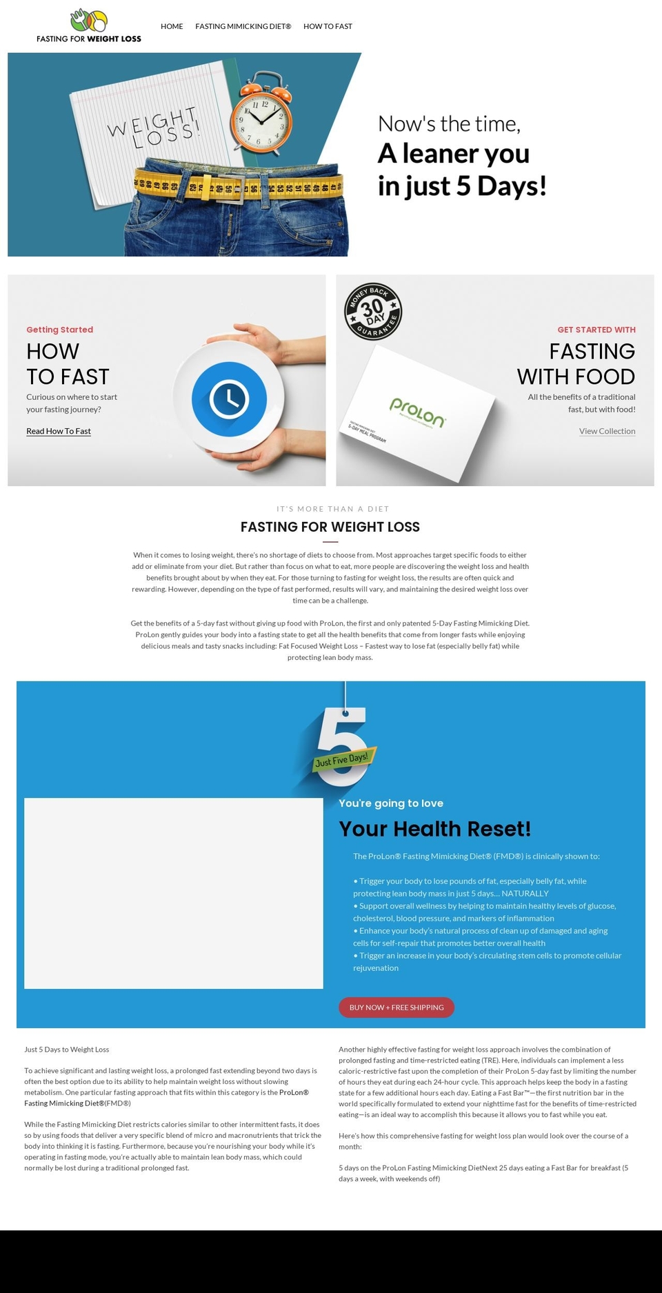 theme-upload-- Shopify theme site example fastingforweightloss.com