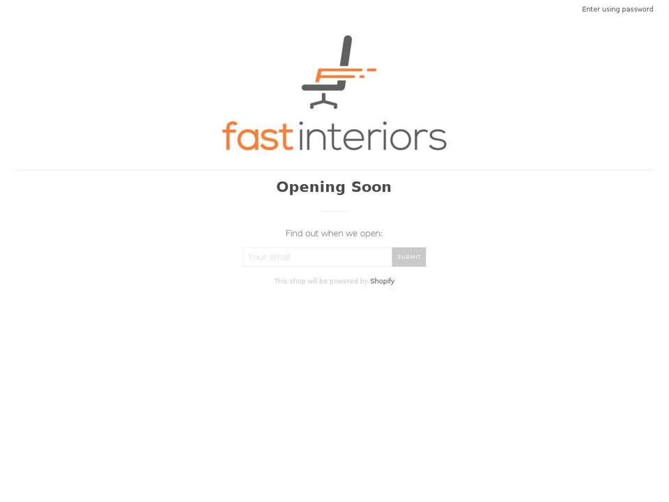 fastinteriors.com shopify website screenshot