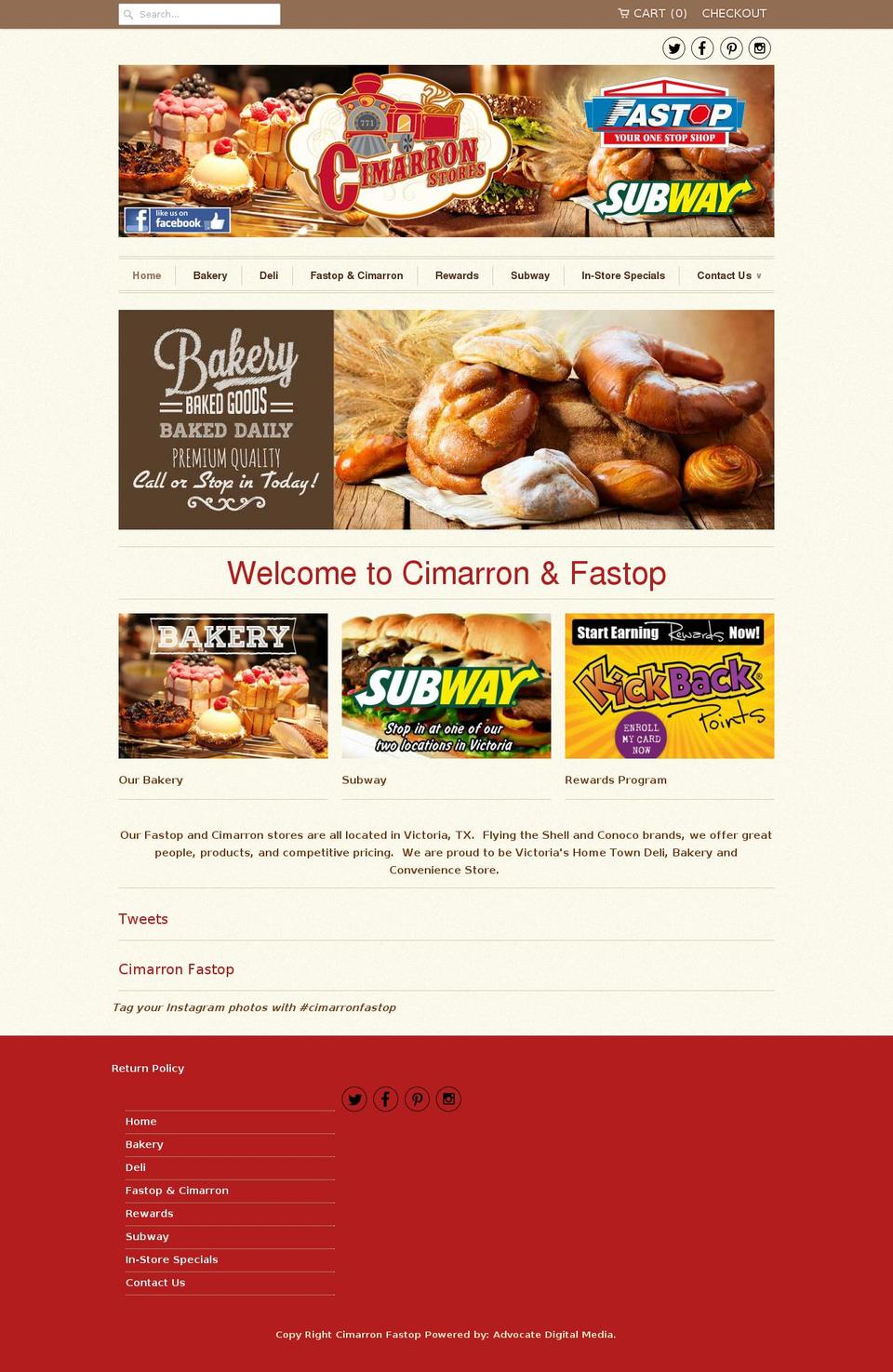 fastopcimarron.com — Shopify storefront screenshot