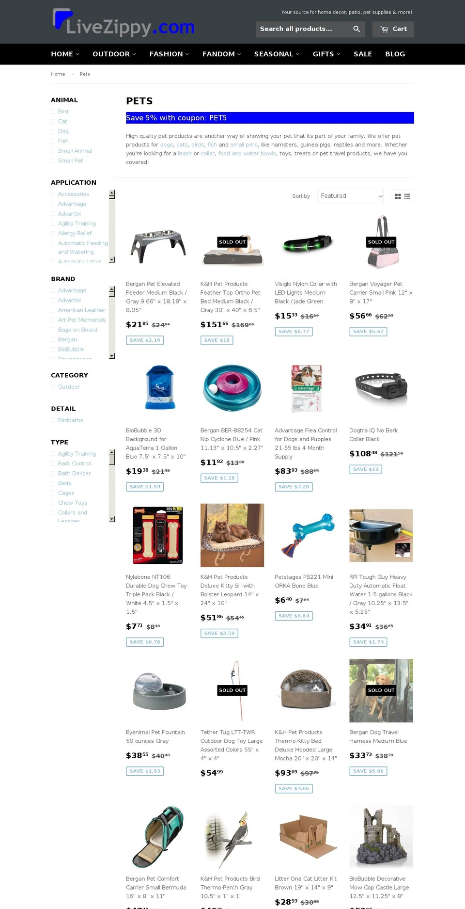 Kala-allinone-v Shopify theme site example fastpetsupply.com