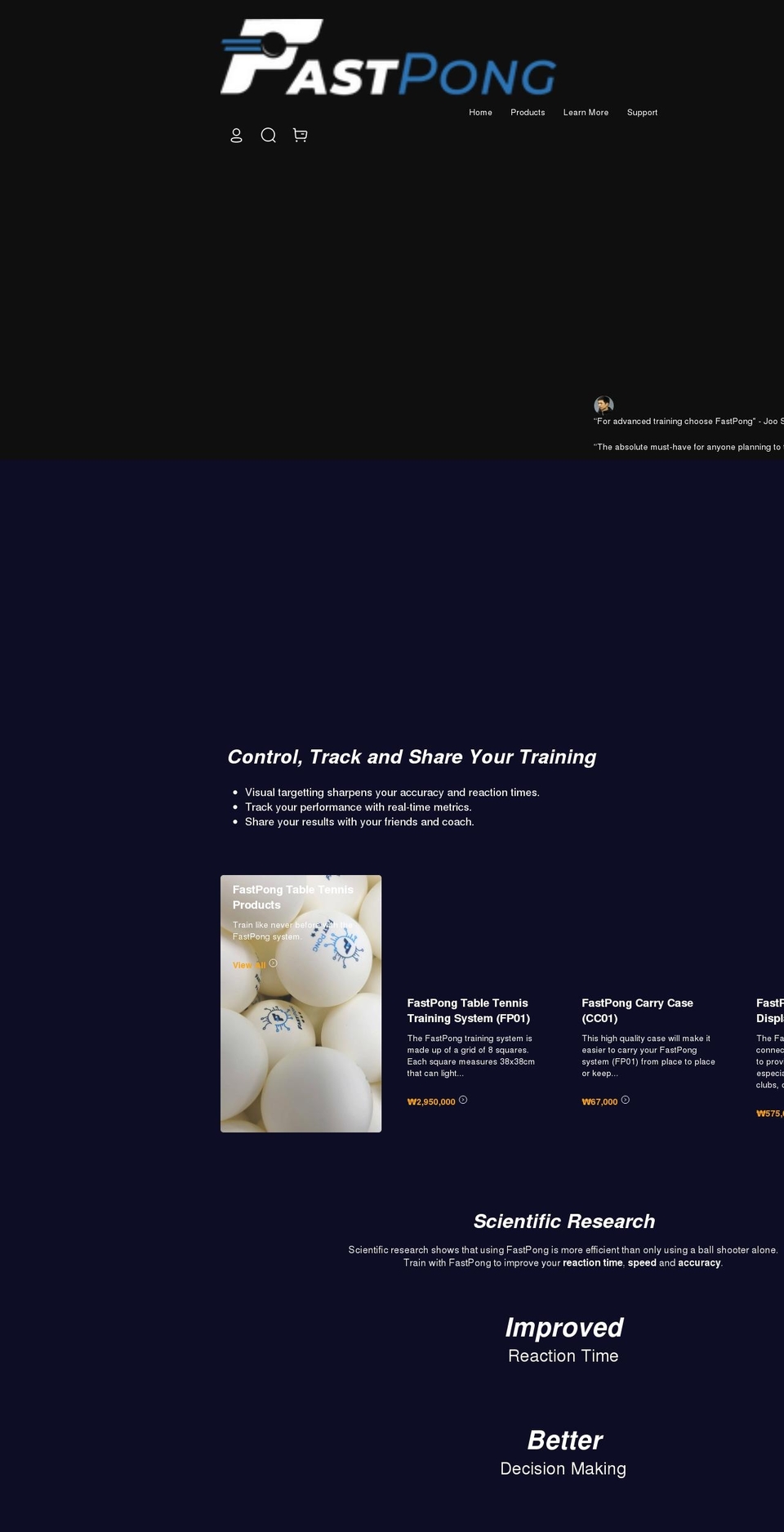 fastpong.com Shopify store