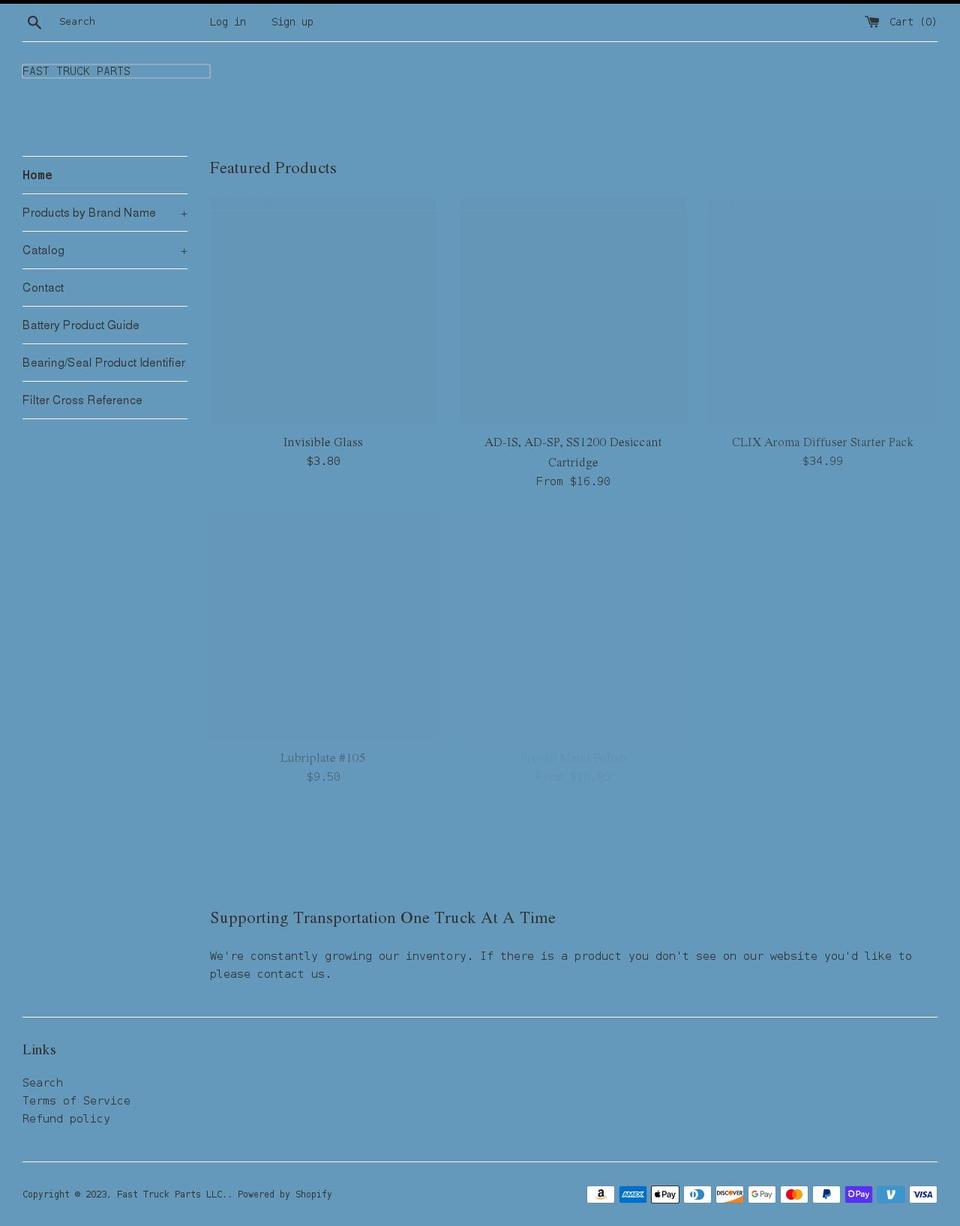 fasttruckparts.com shopify website screenshot