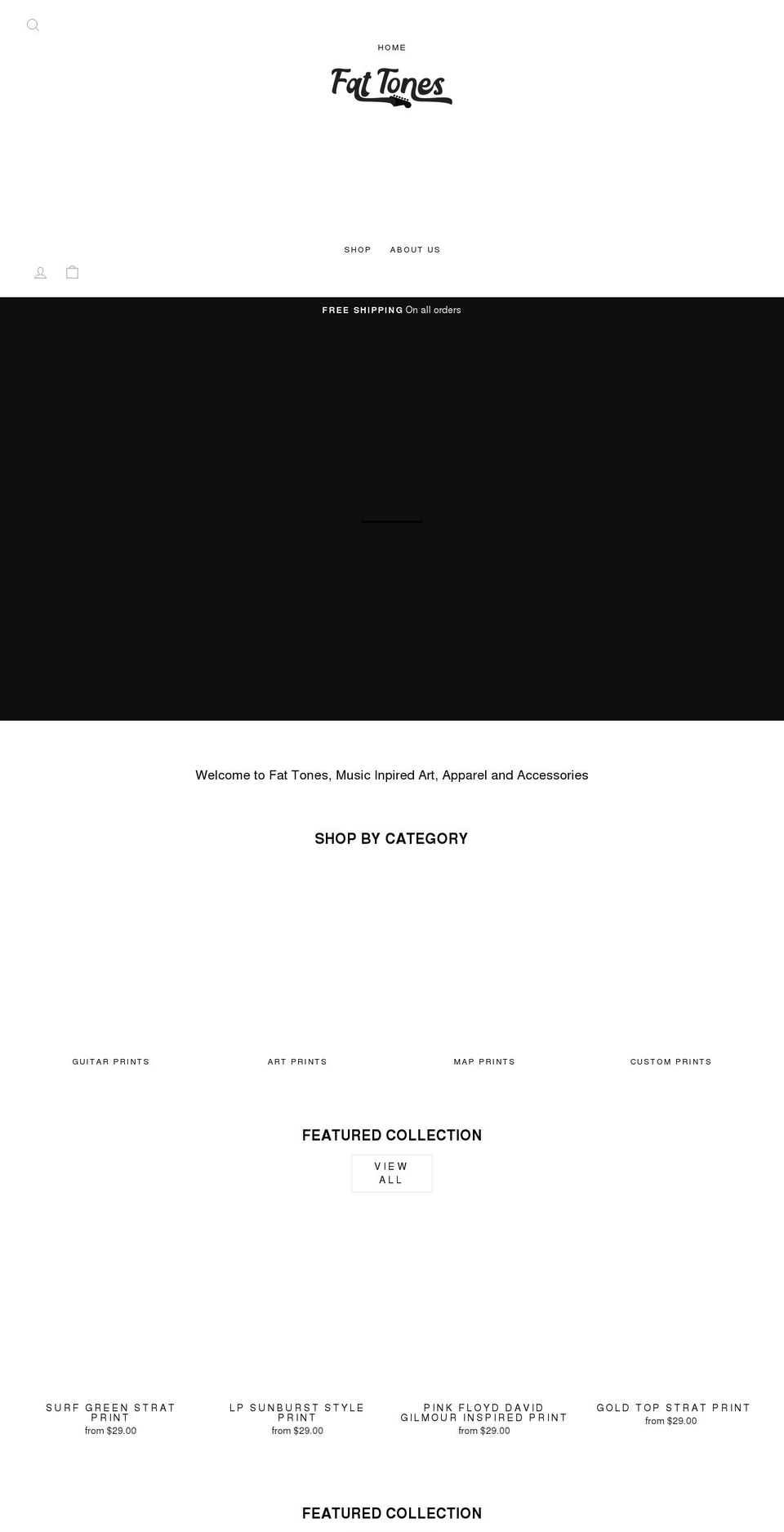 fat-tones.com shopify website screenshot