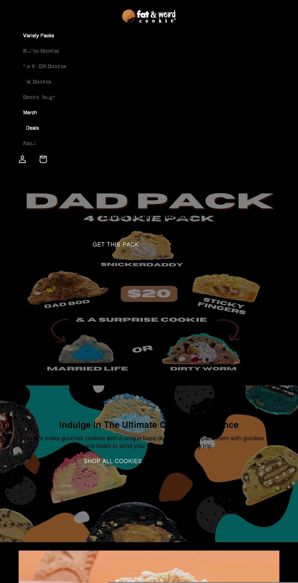Yotpo Subscriptions Shopify theme site example fatandweirdcookie.com