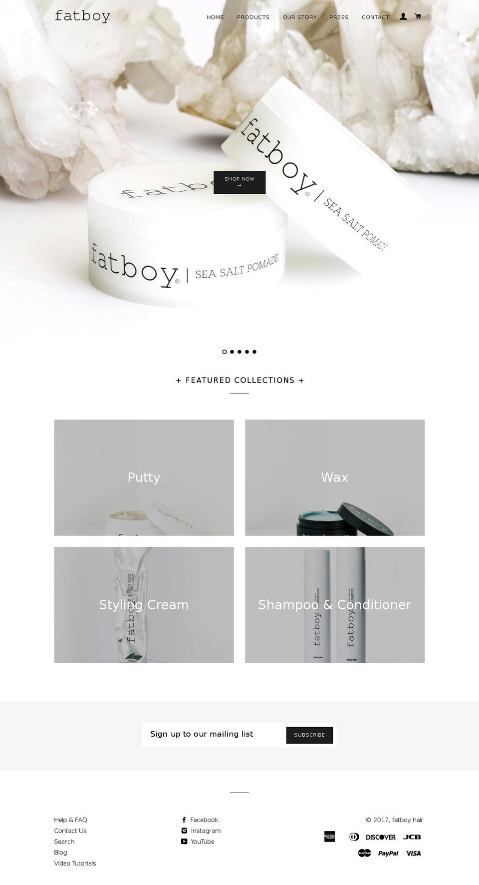 fatboyhair.com shopify website screenshot