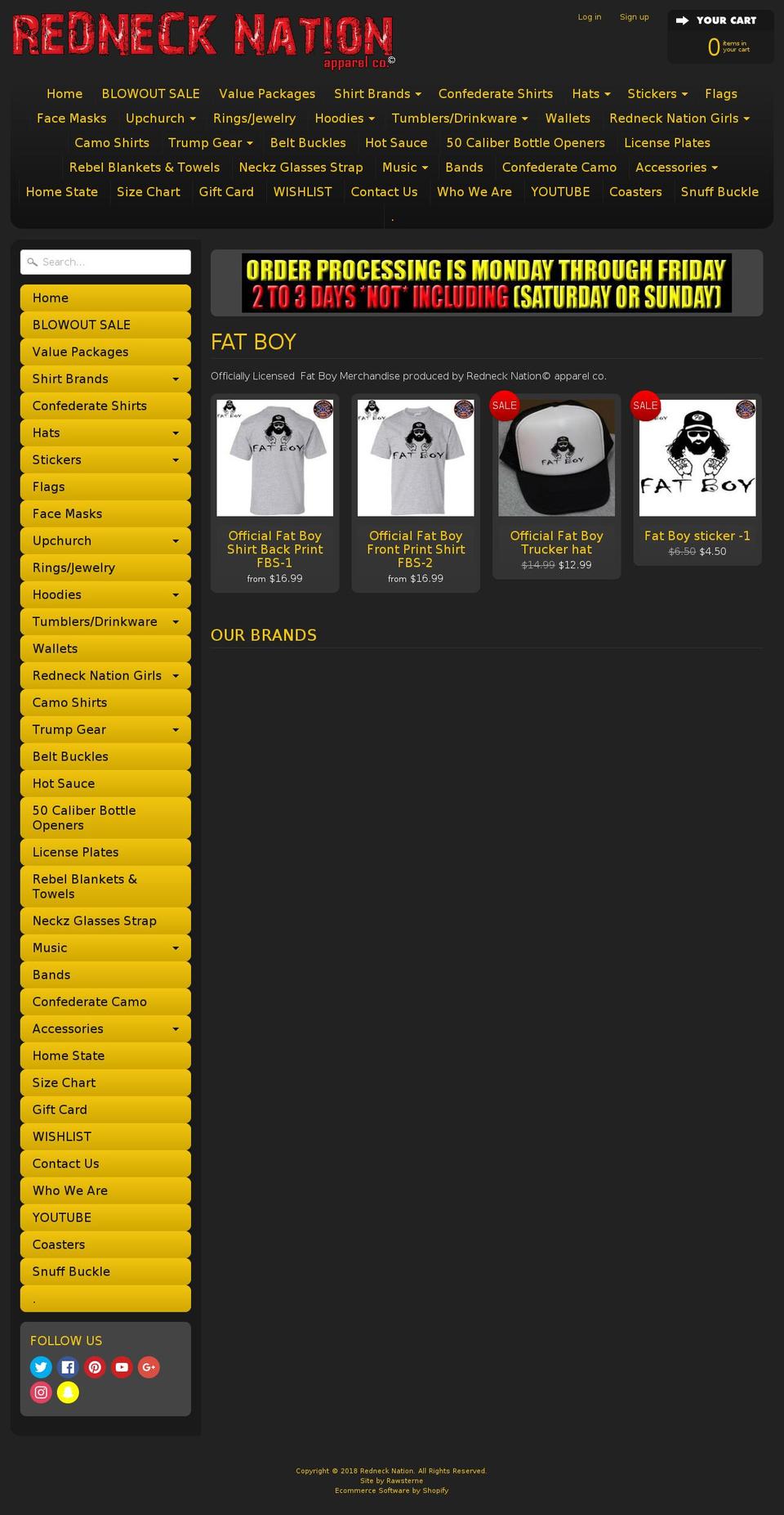 fatboyrocks.com — Shopify storefront screenshot