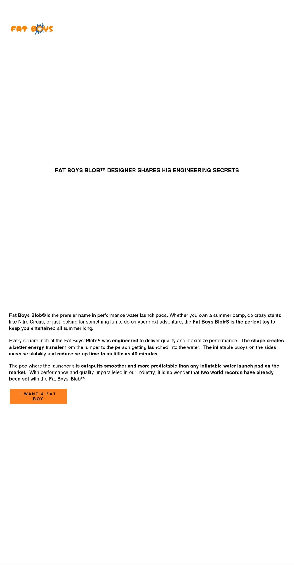 fatboysblob.com shopify website screenshot