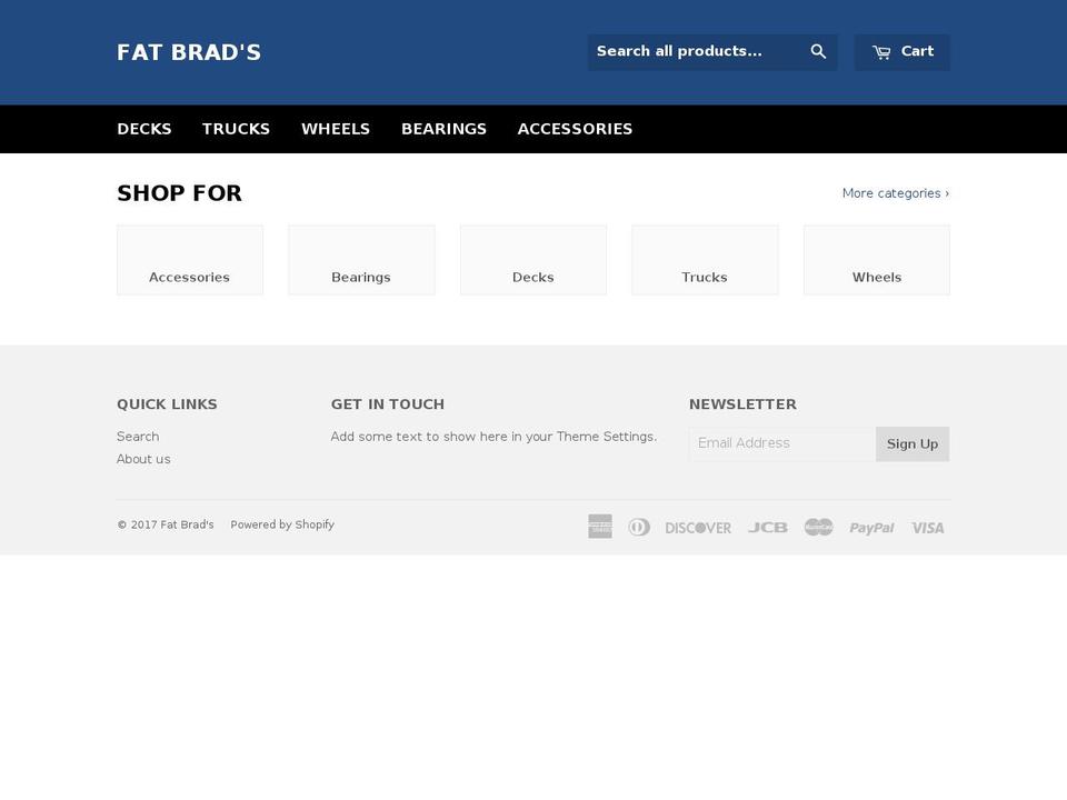fatbrads.com shopify website screenshot