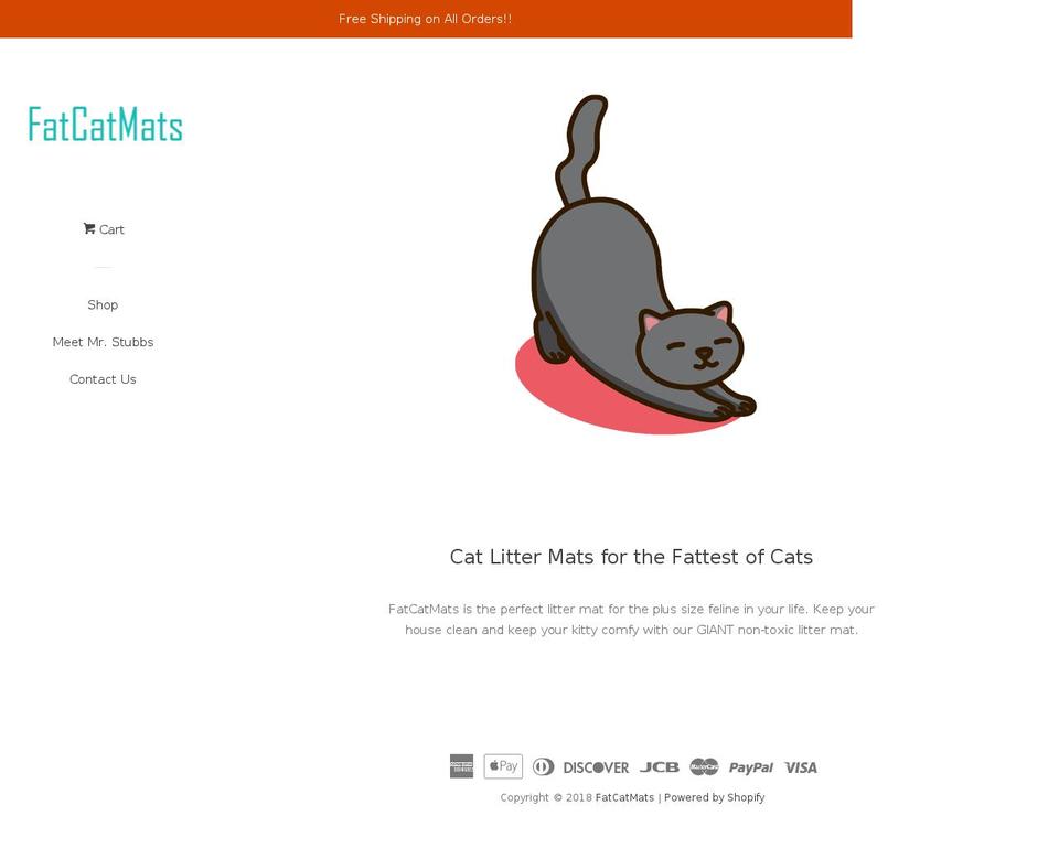 fatcatmats.com — Shopify storefront screenshot