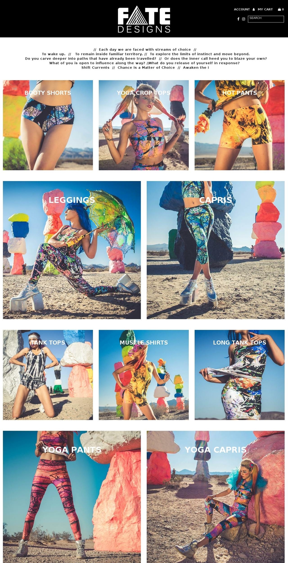 fatedesigns.net shopify website screenshot