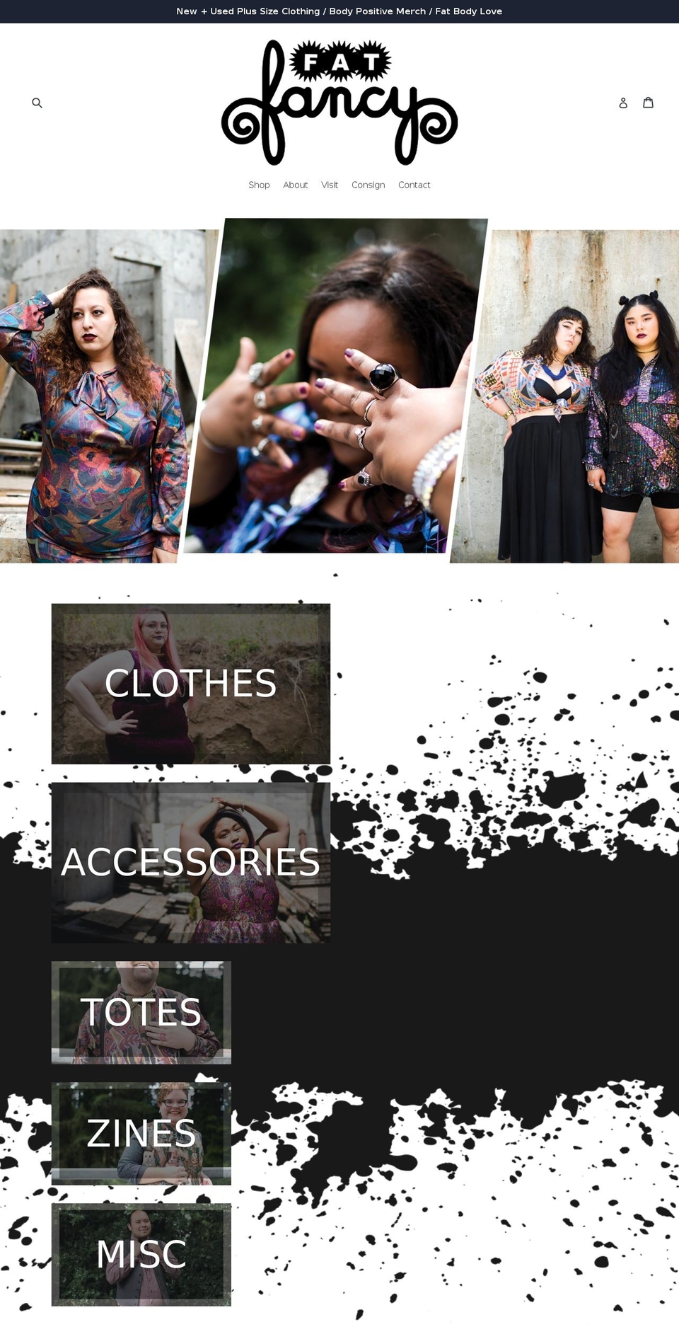 fatfancy.org shopify website screenshot