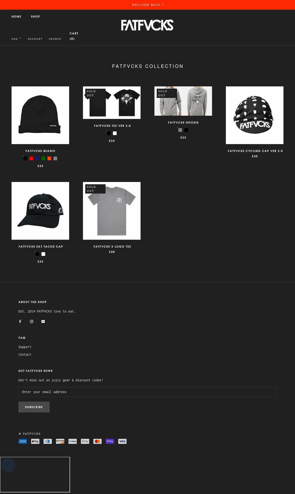 fatfvcks.co shopify website screenshot