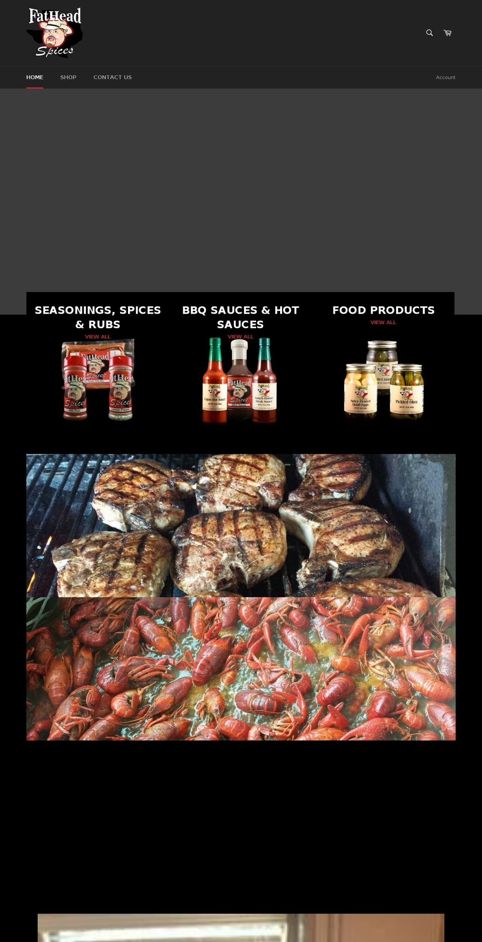 fatheadspices.com shopify website screenshot