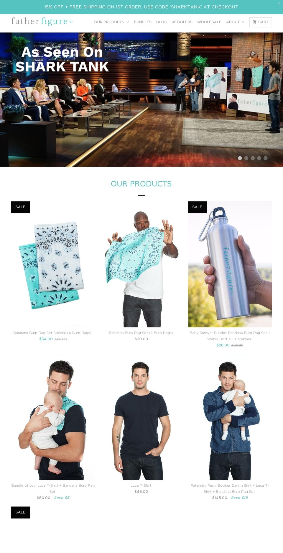 fatherandfigure.com — Shopify storefront screenshot