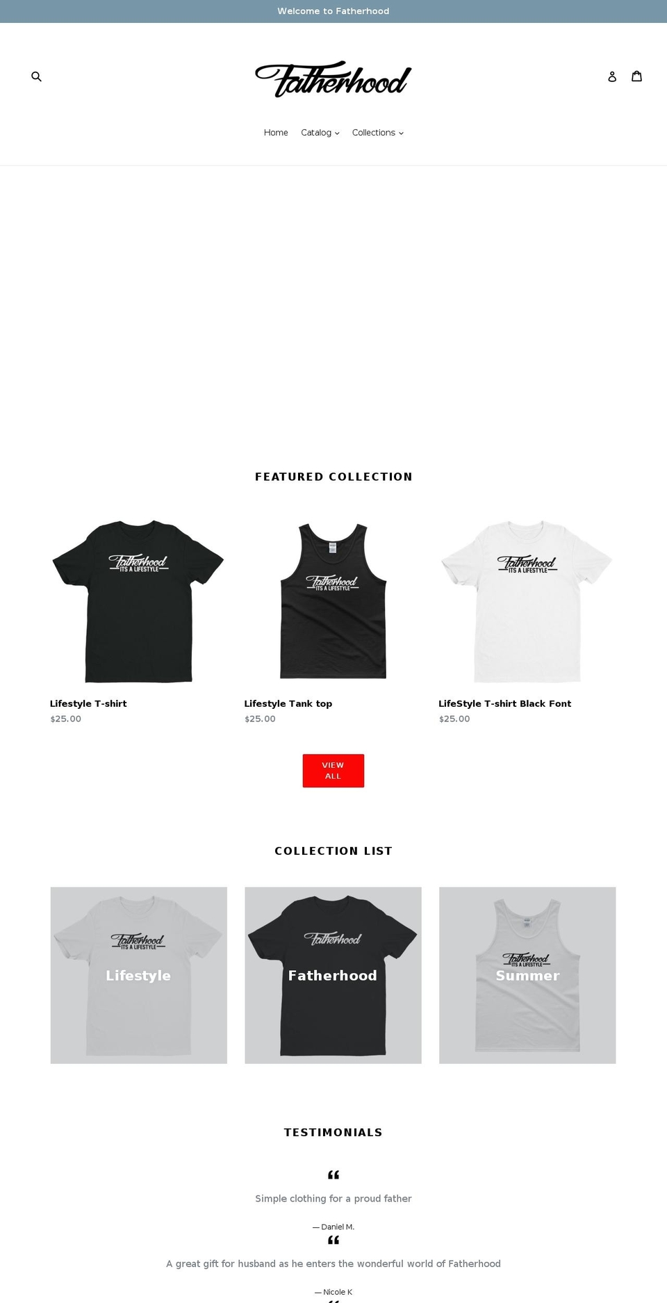 fatherhoodandco.com — Shopify storefront screenshot