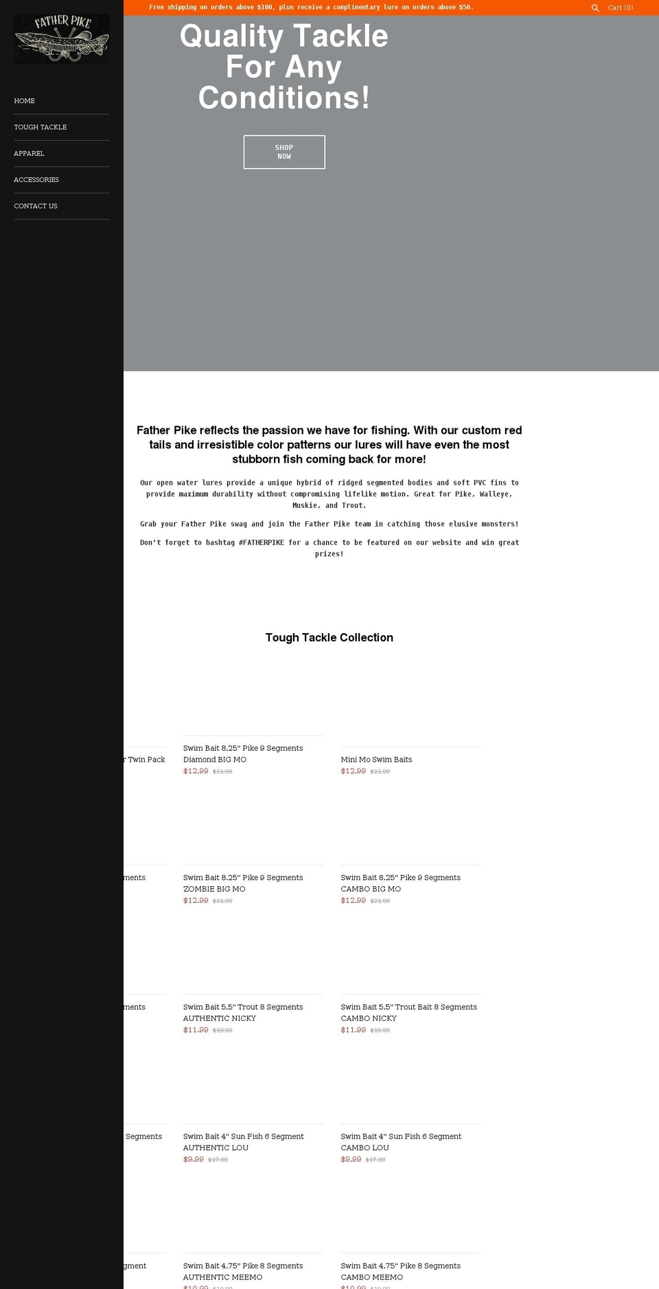 fatherpike.com shopify website screenshot