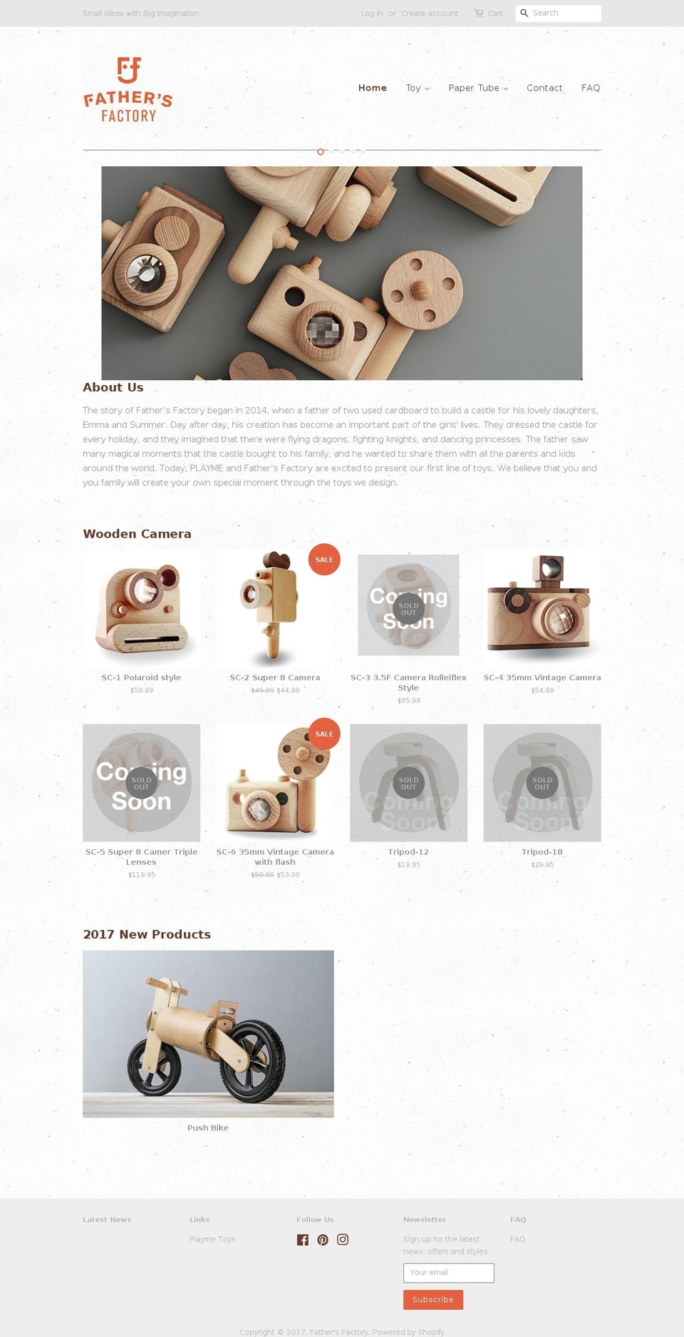 fathersfactory.com shopify website screenshot