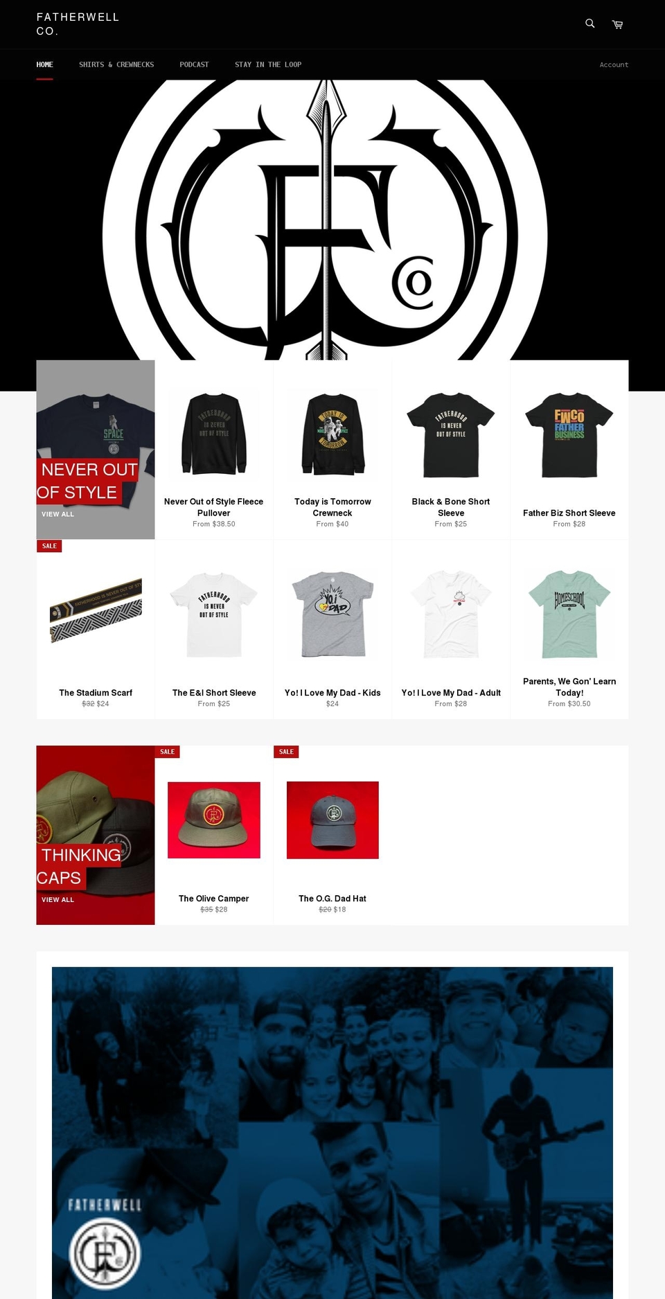 fatherwell.co shopify website screenshot