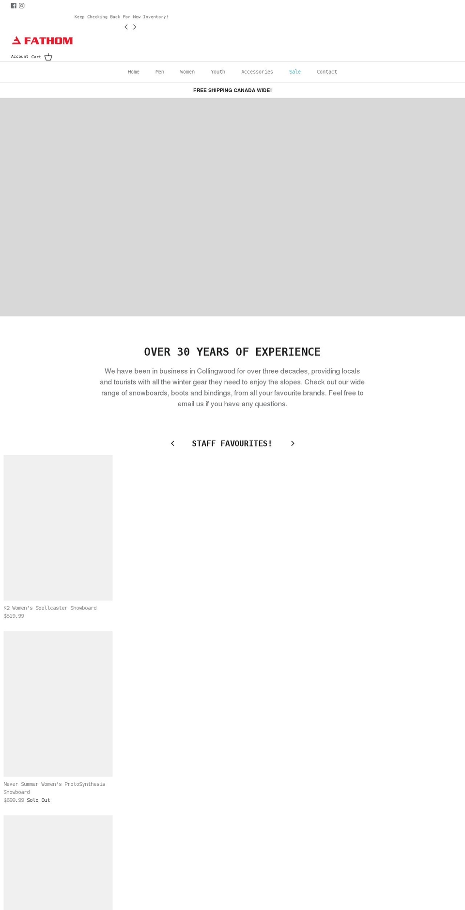 fathomboards.com shopify website screenshot