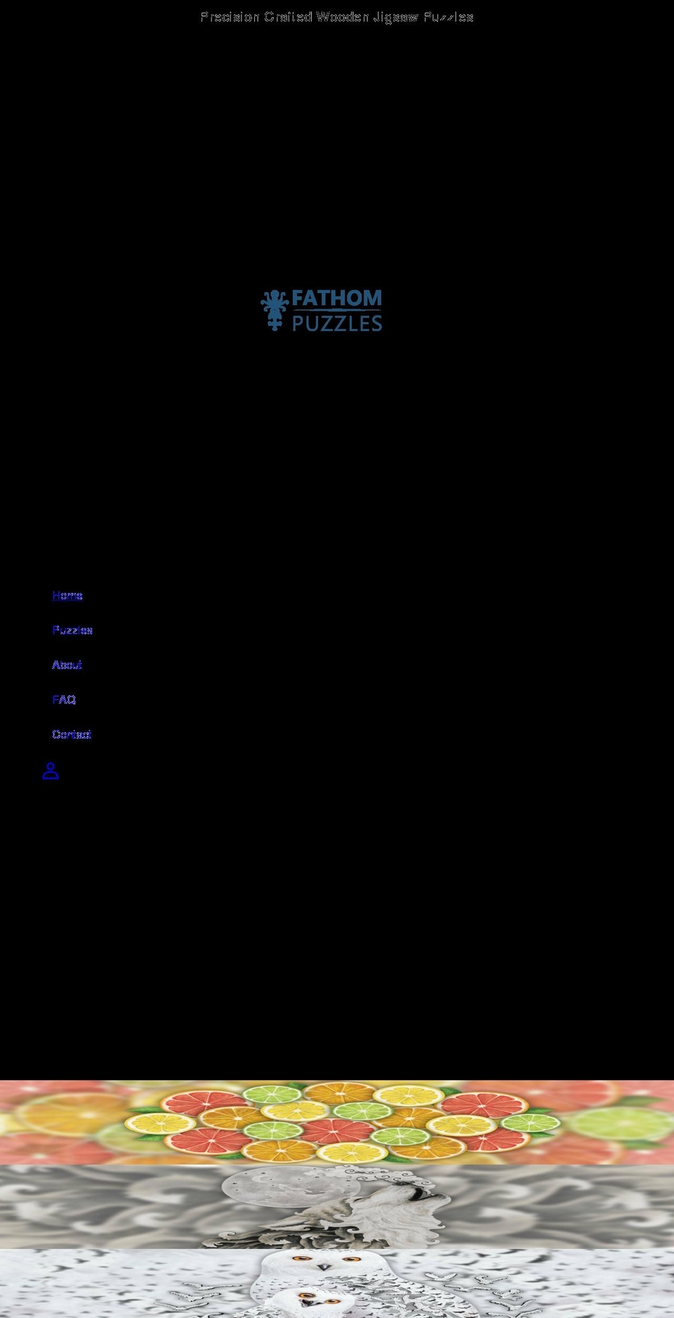 fathompuzzles.com shopify website screenshot