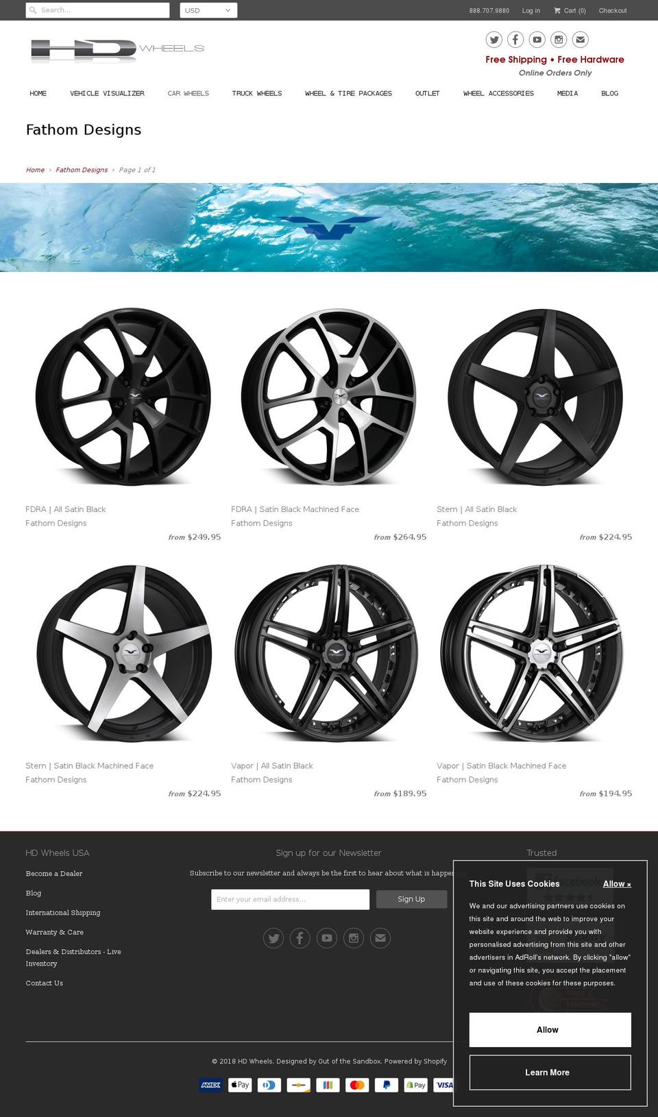 FusionSiteConvOptDev-03032018 Shopify theme site example fathomwheels.com